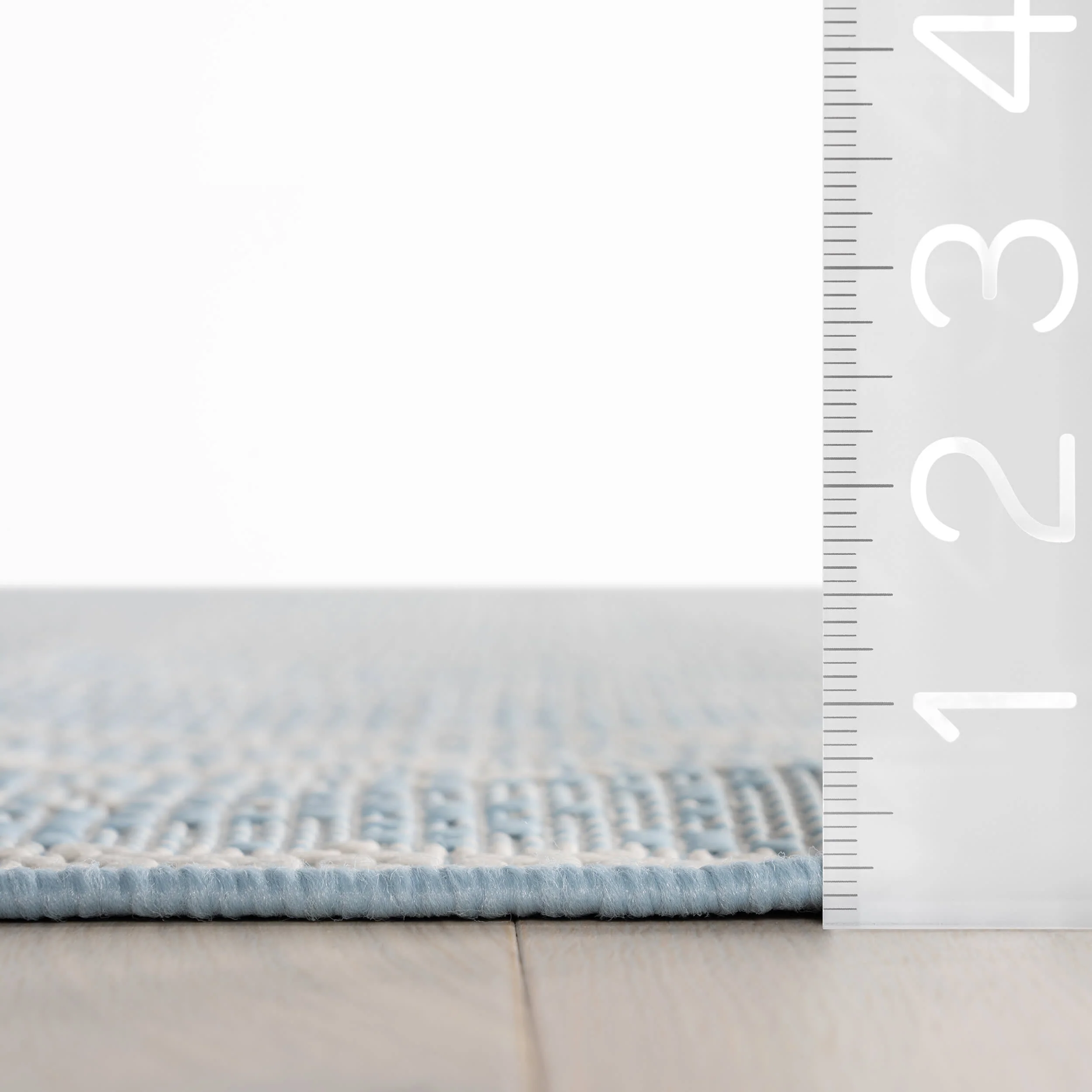 Auvrea Bohemian Abstract Indoor/Outdoor Rug | Blue - Image 6