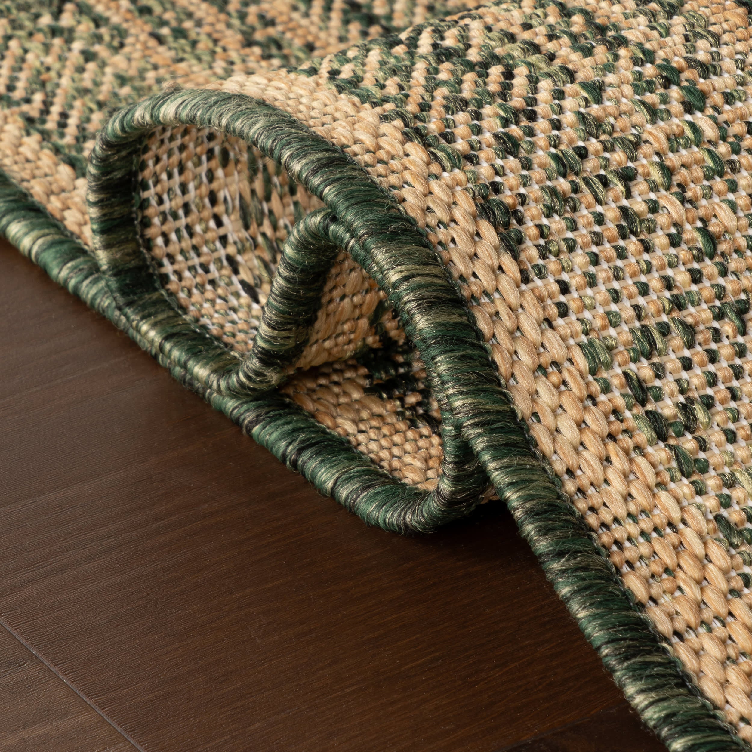 Auvrea Bohemian Abstract Indoor/Outdoor Rug | Green - Image 10