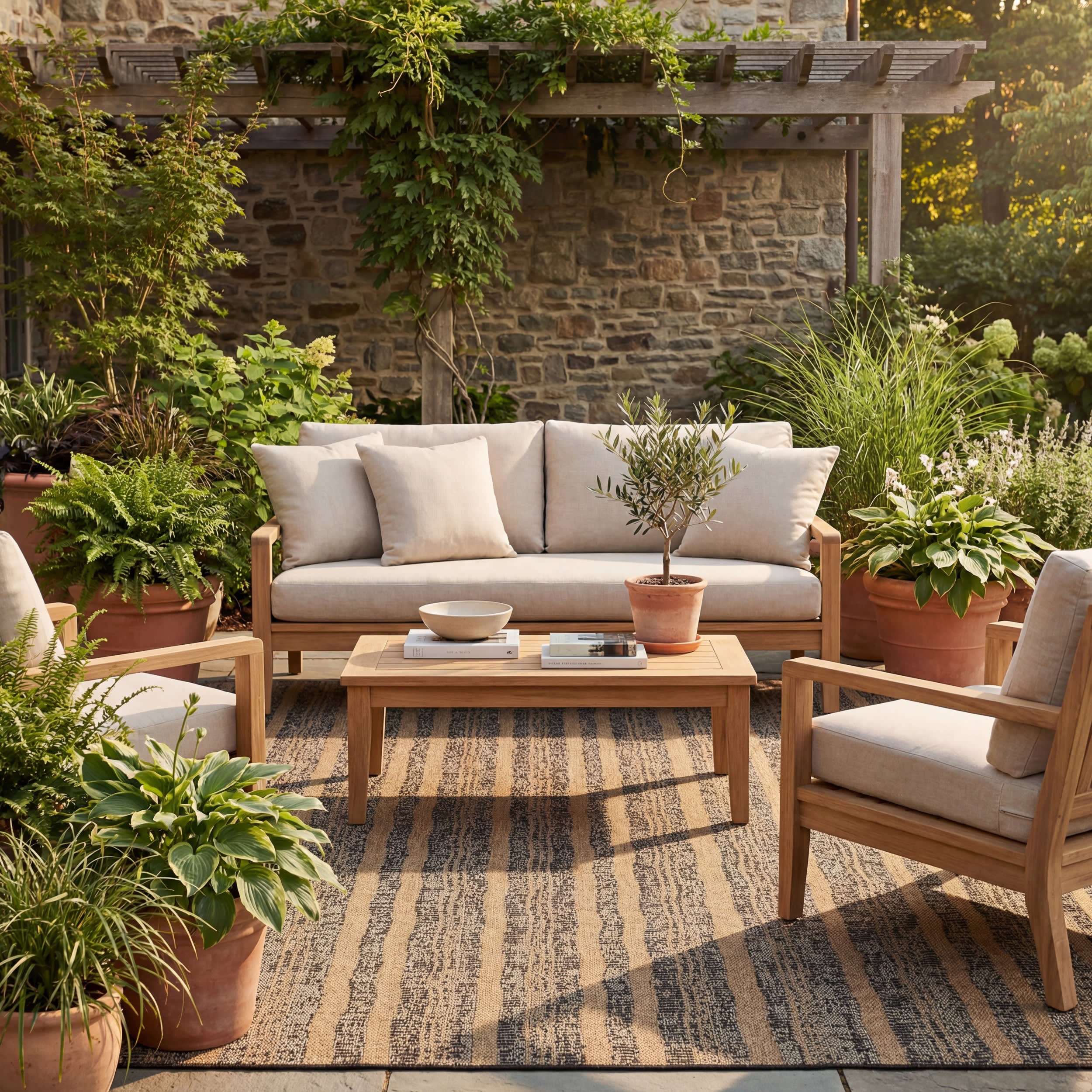 Auvrea Bohemian Abstract Indoor/Outdoor Rug | Grey - Image 2