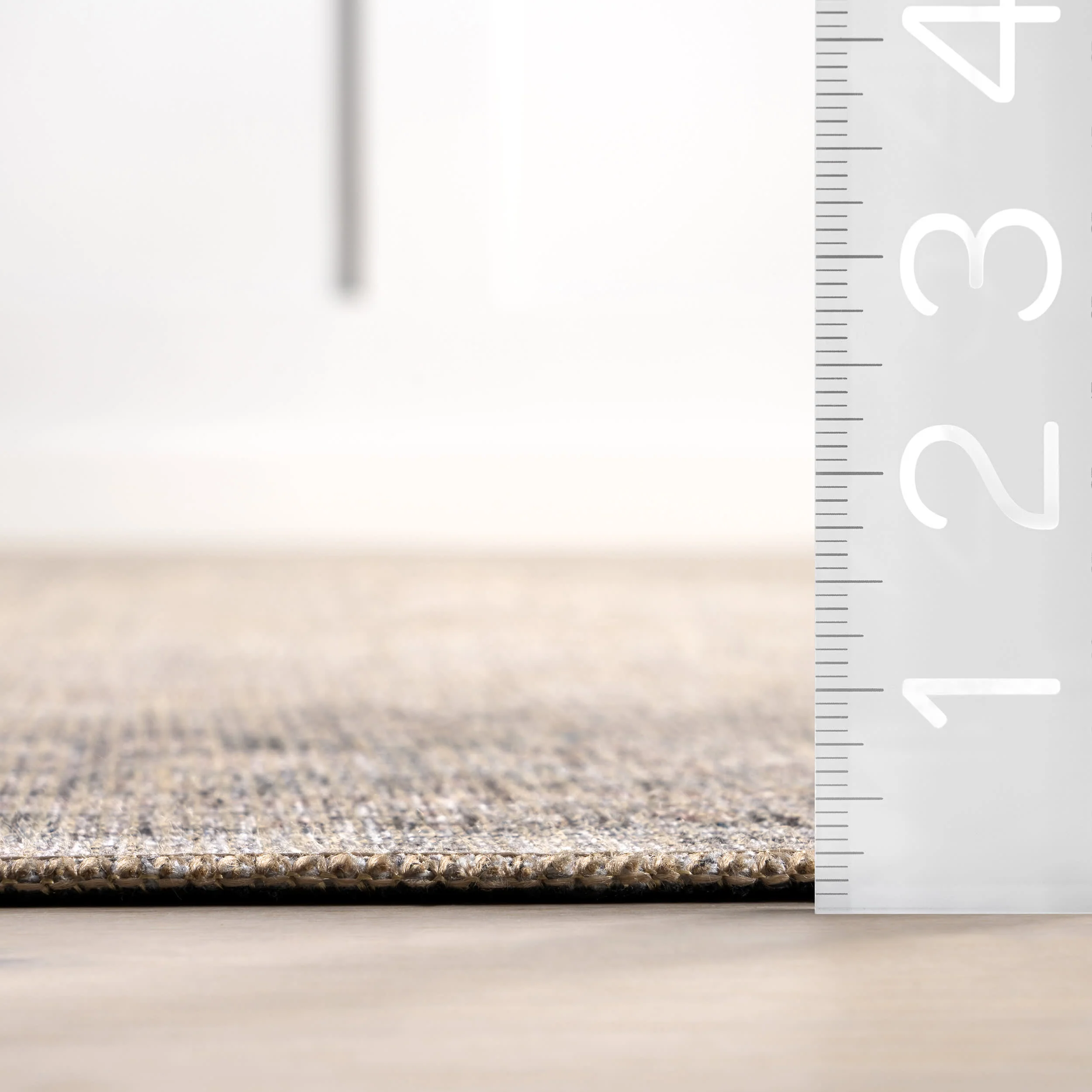 Avalon Antiqued Jute-Blend Rug | Dark Beige - Image 6