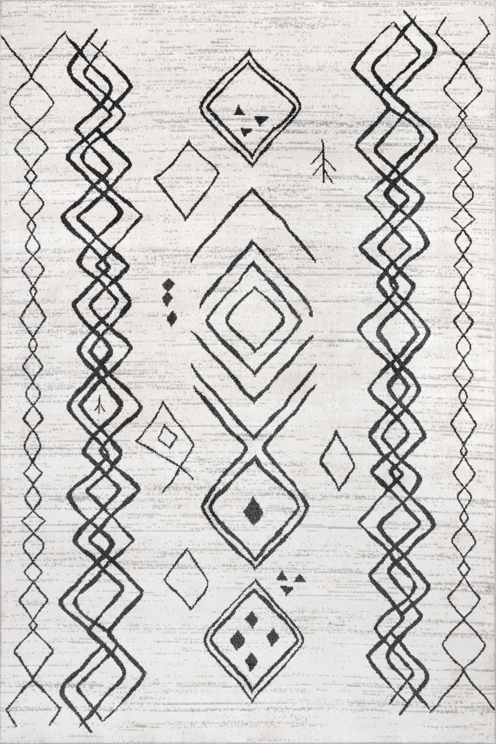 Avani Mural Washable Rug | Grey