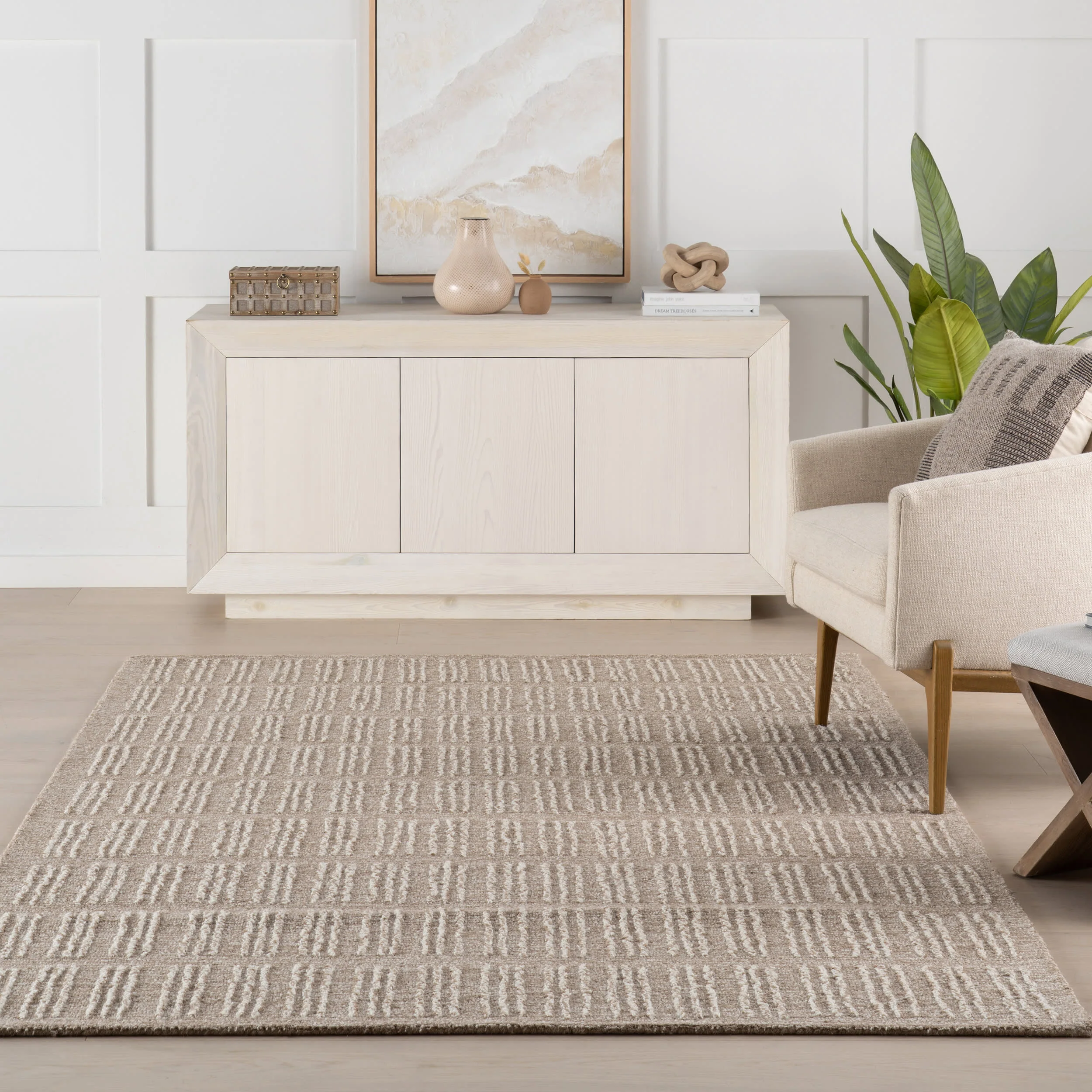 Aven Hand Tufted Wool Rug | Tan - Image 5