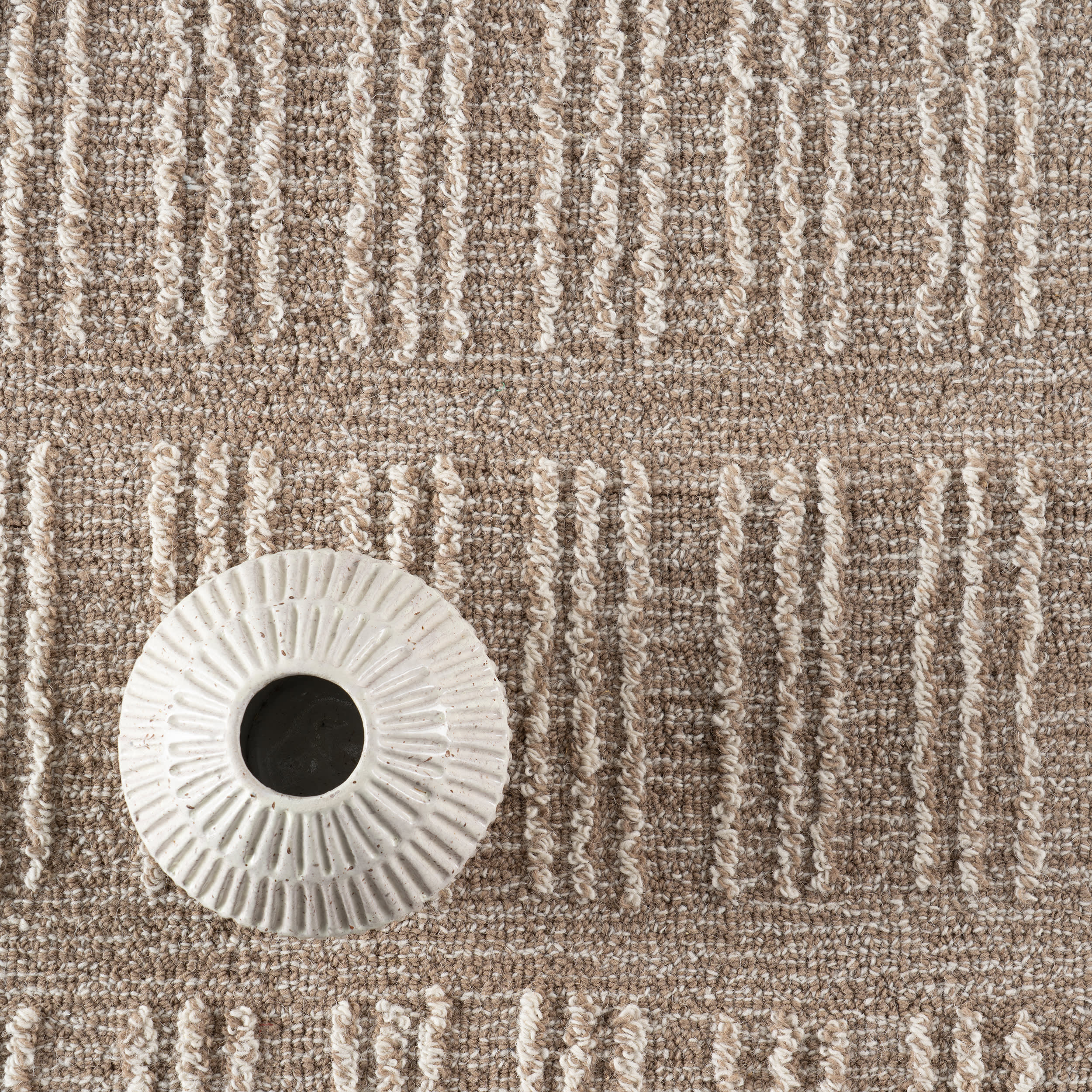 Aven Hand Tufted Wool Rug | Tan - Image 8