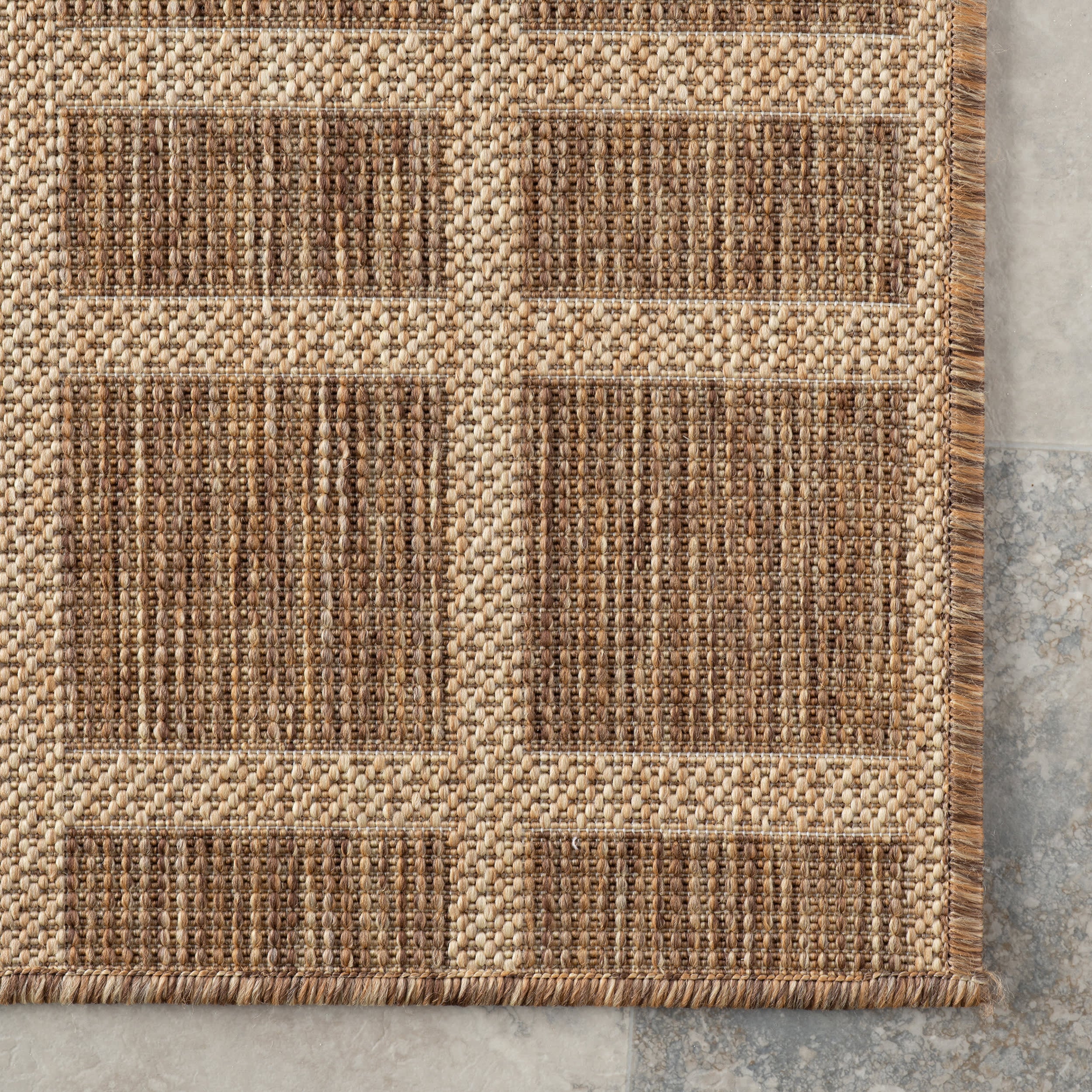 Avenia Modern Indoor/Outdoor Rug | Light Brown - Image 4