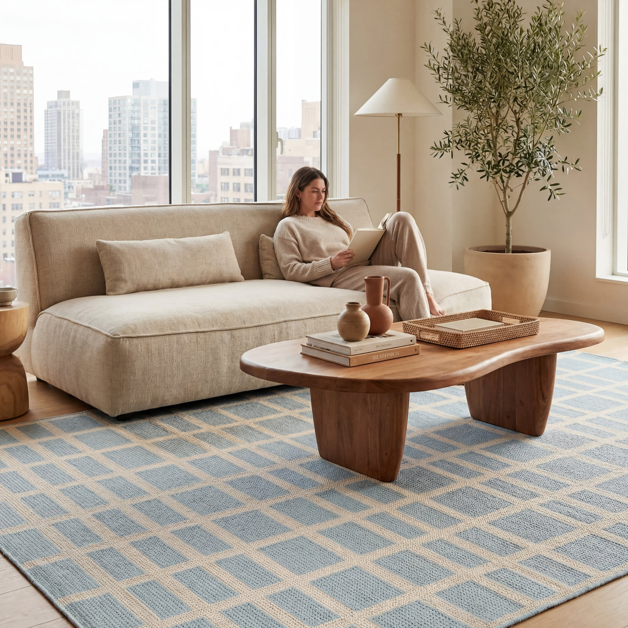Avenia Modern Indoor/Outdoor Rug | Teal - Image 9