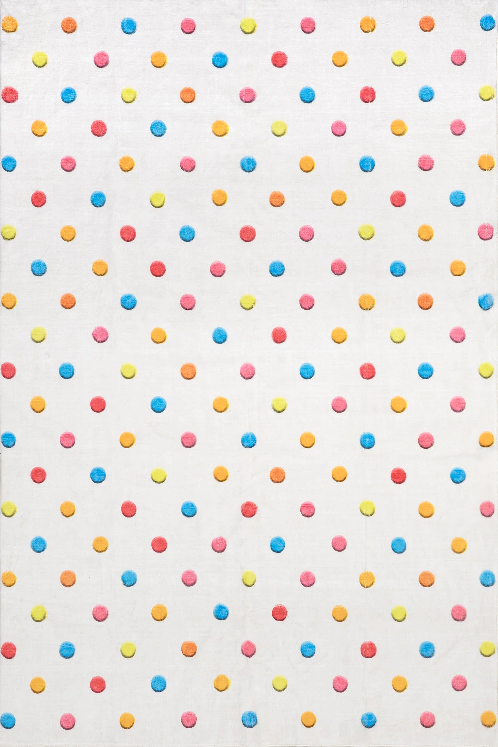 Aviva Kids Washable Dotted Rug | Multicolor