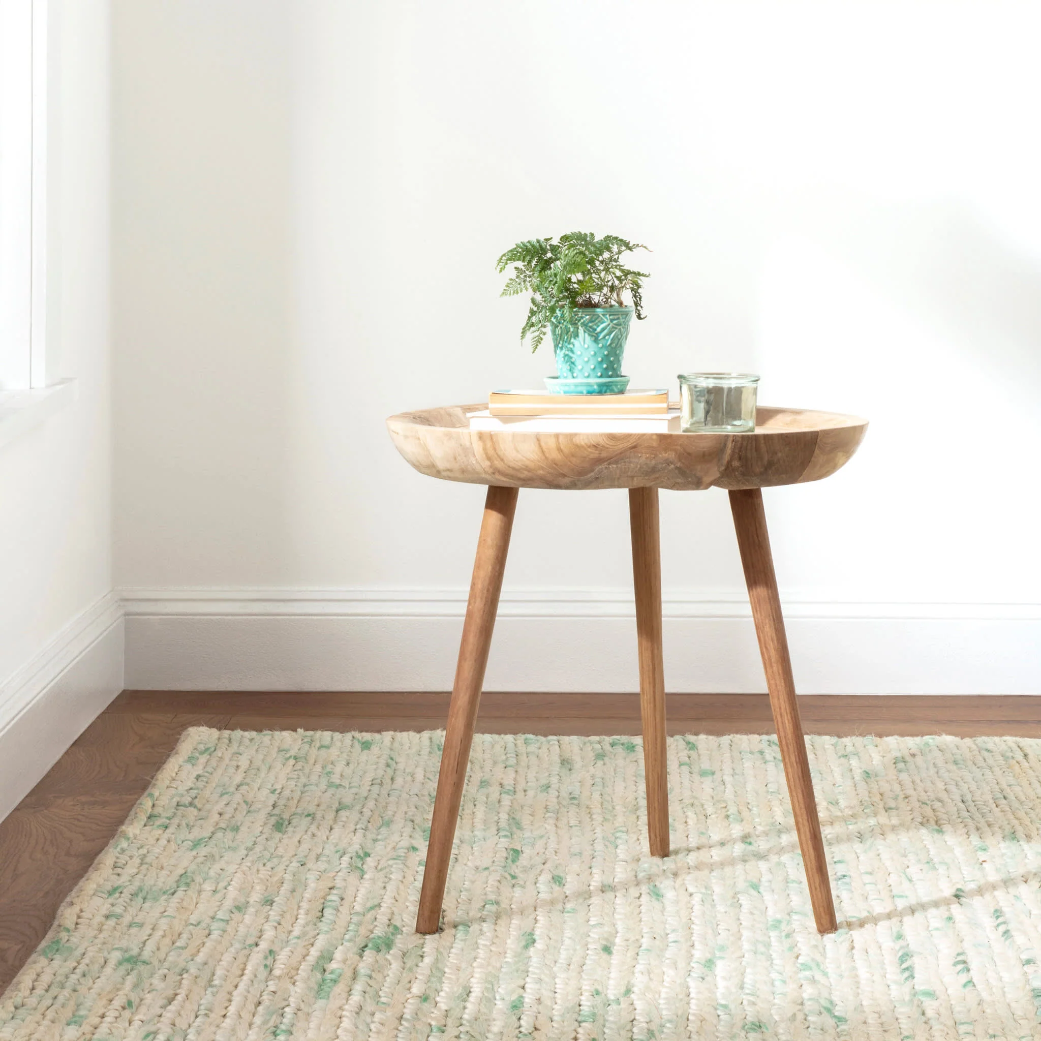 Avril Handwoven Jute Rug | Sky - Image 2