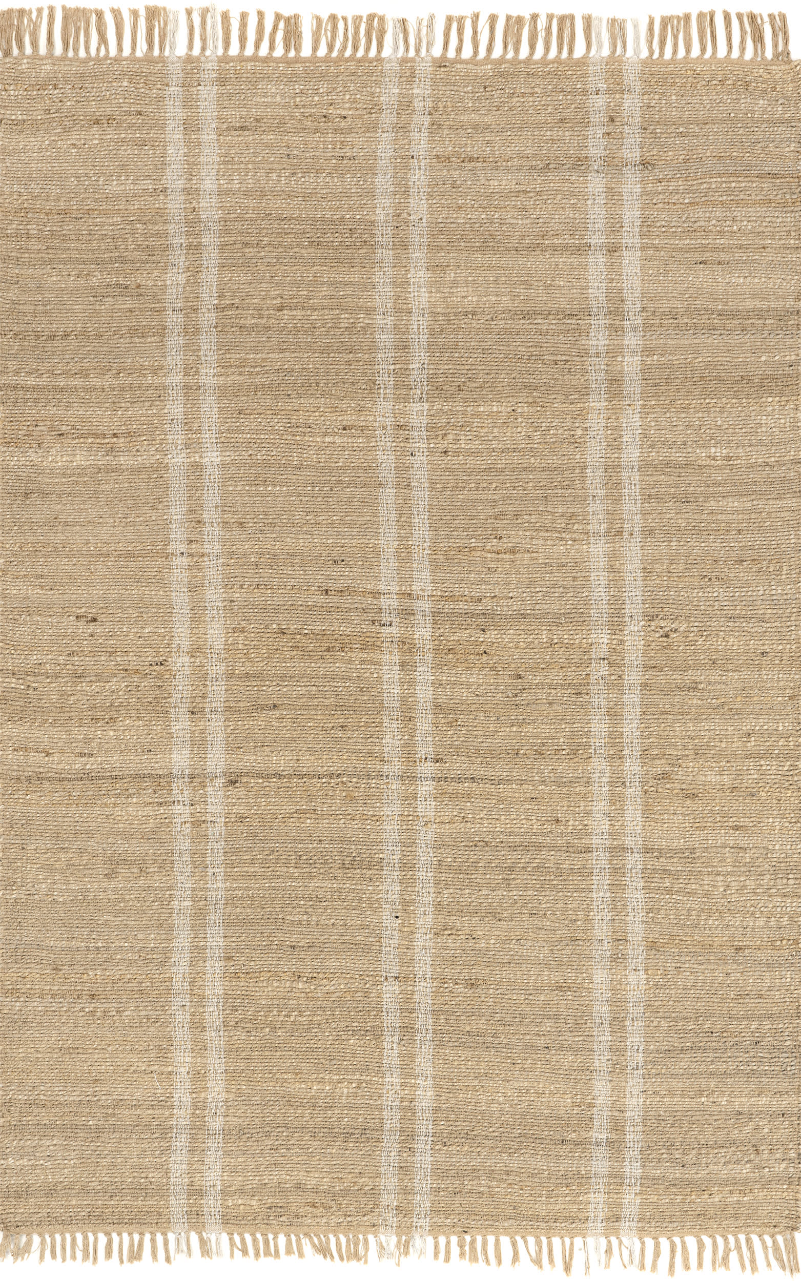 Avril Striped Jute Rug | Natural
