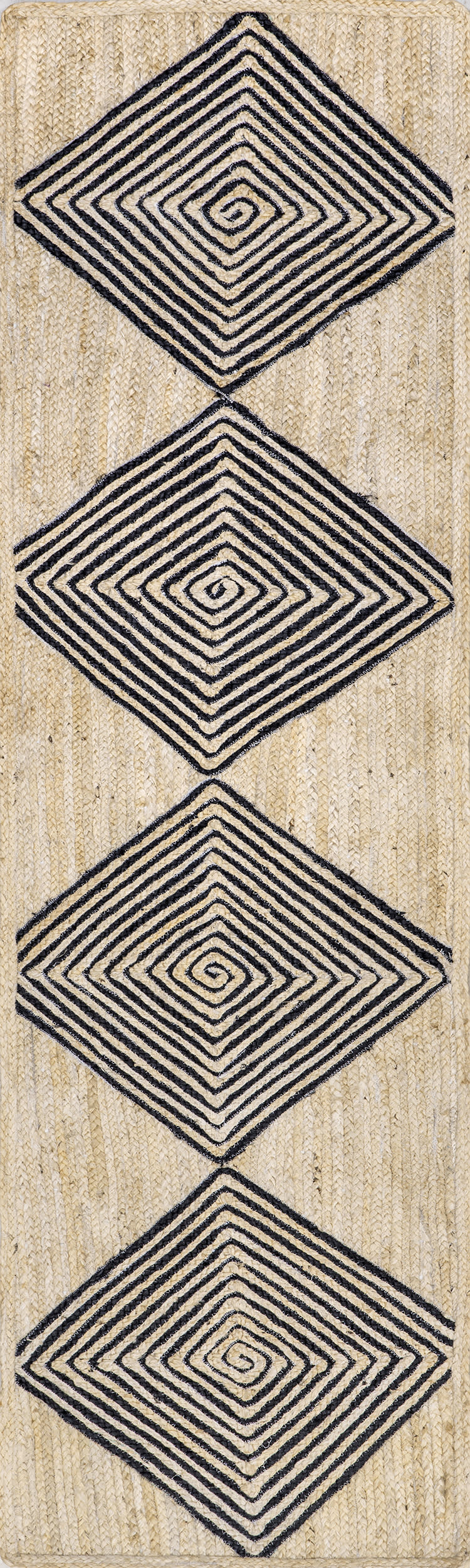 Axel Diamond Jute Rug | Natural