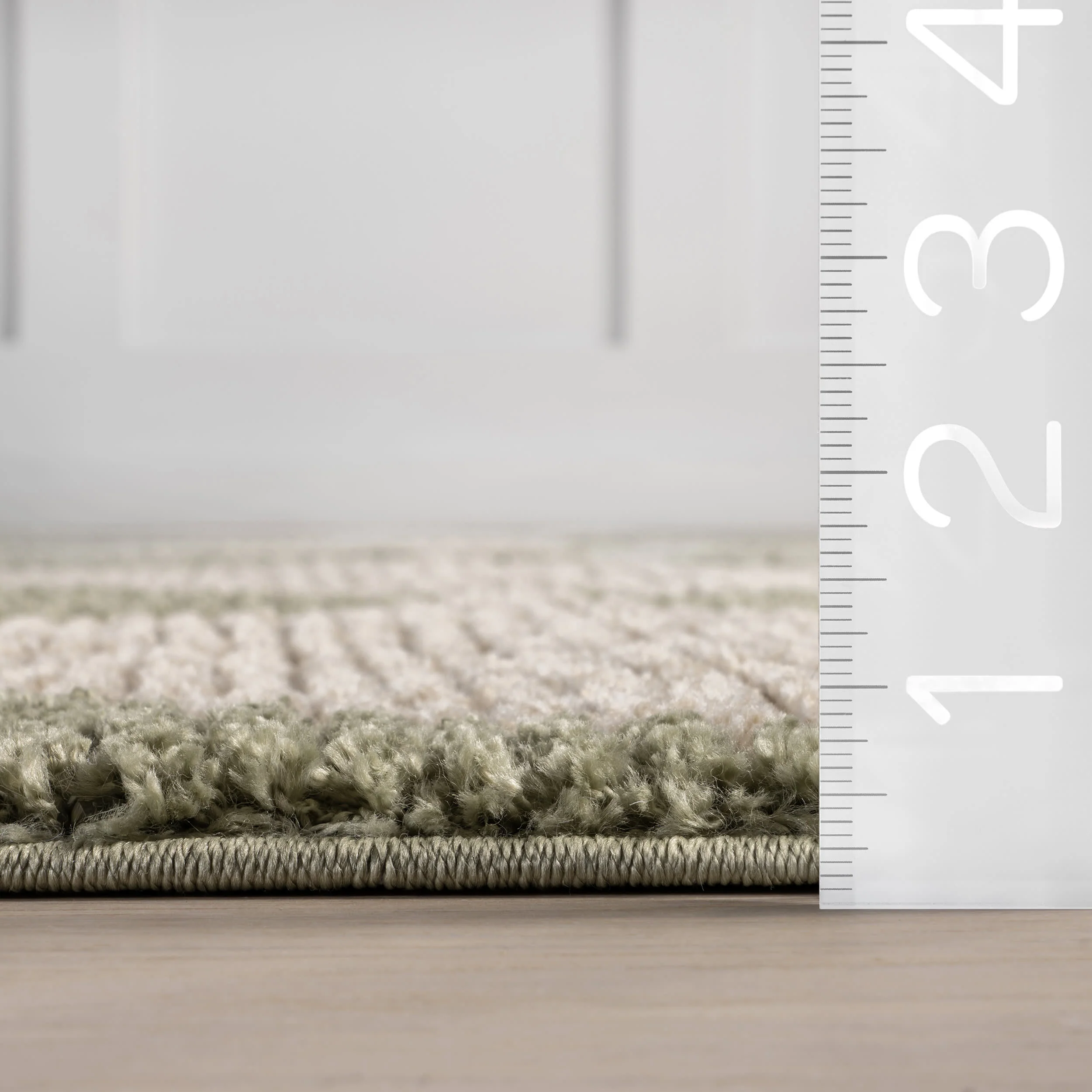 Aylin Diamond Tasseled Rug | Green - Image 6