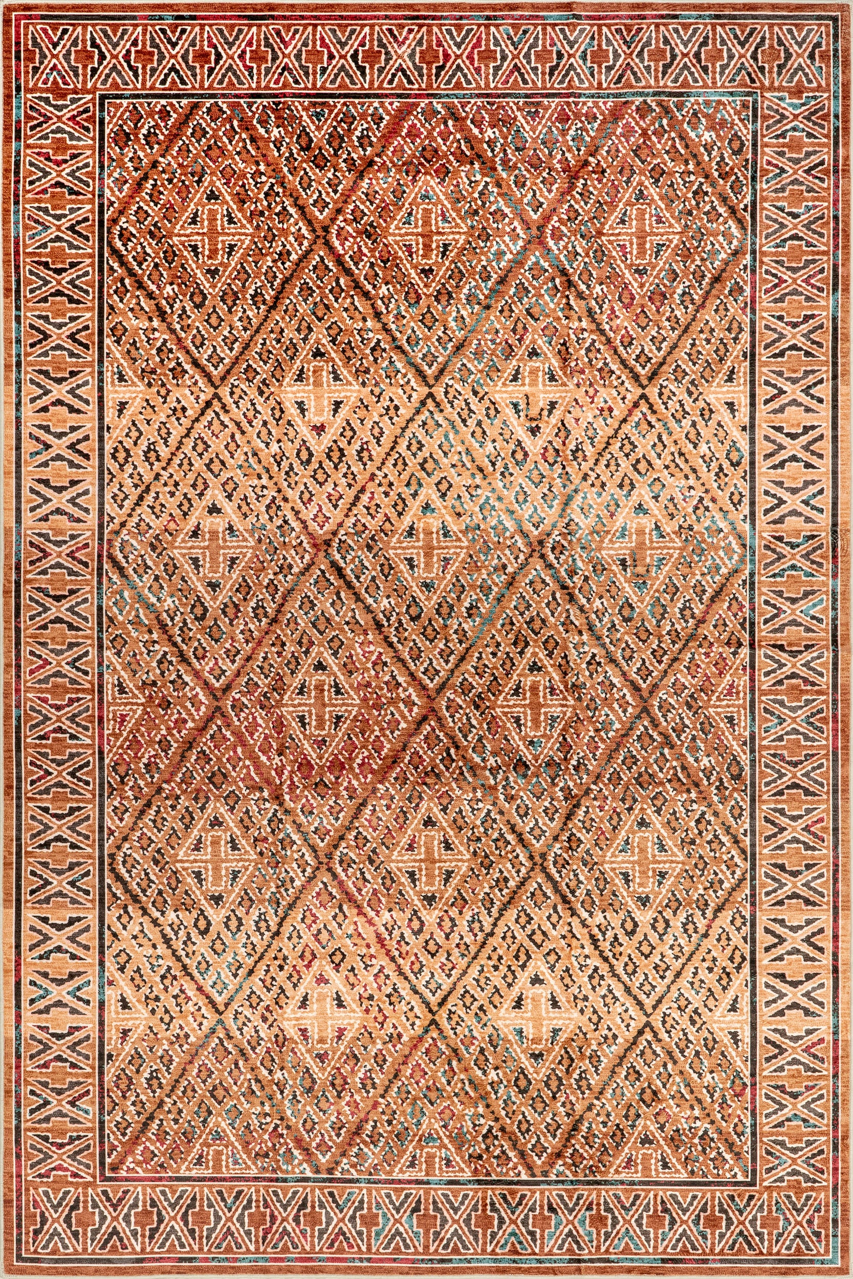 Bagmati Washable Rug | Orange