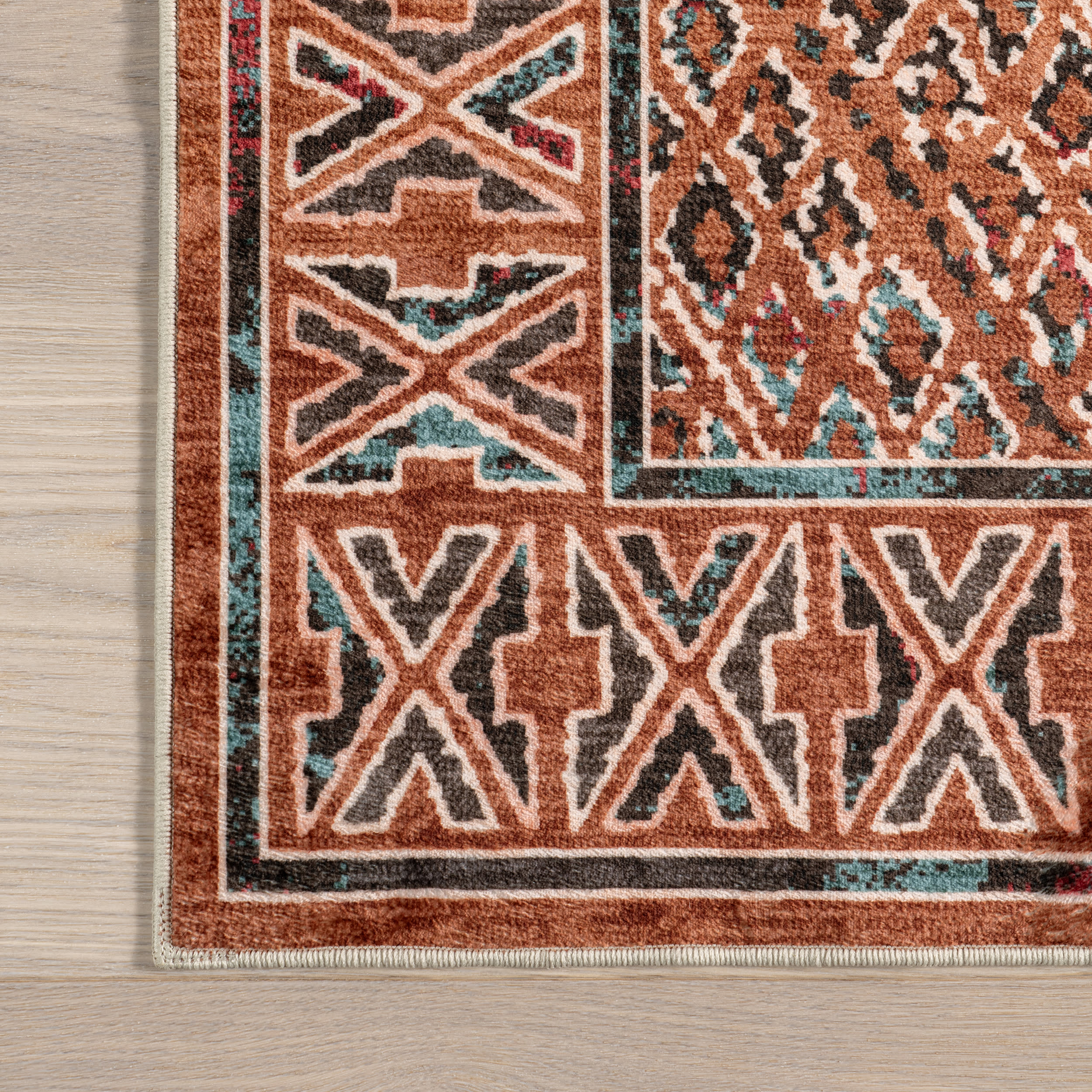 Bagmati Washable Rug | Orange - Image 3