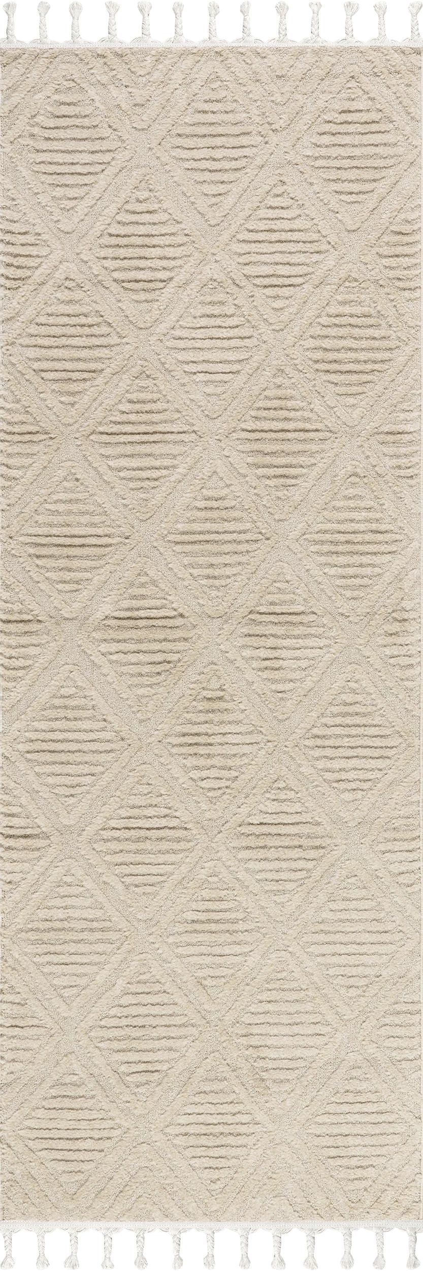 Balboa Textured Tile Rug | Beige