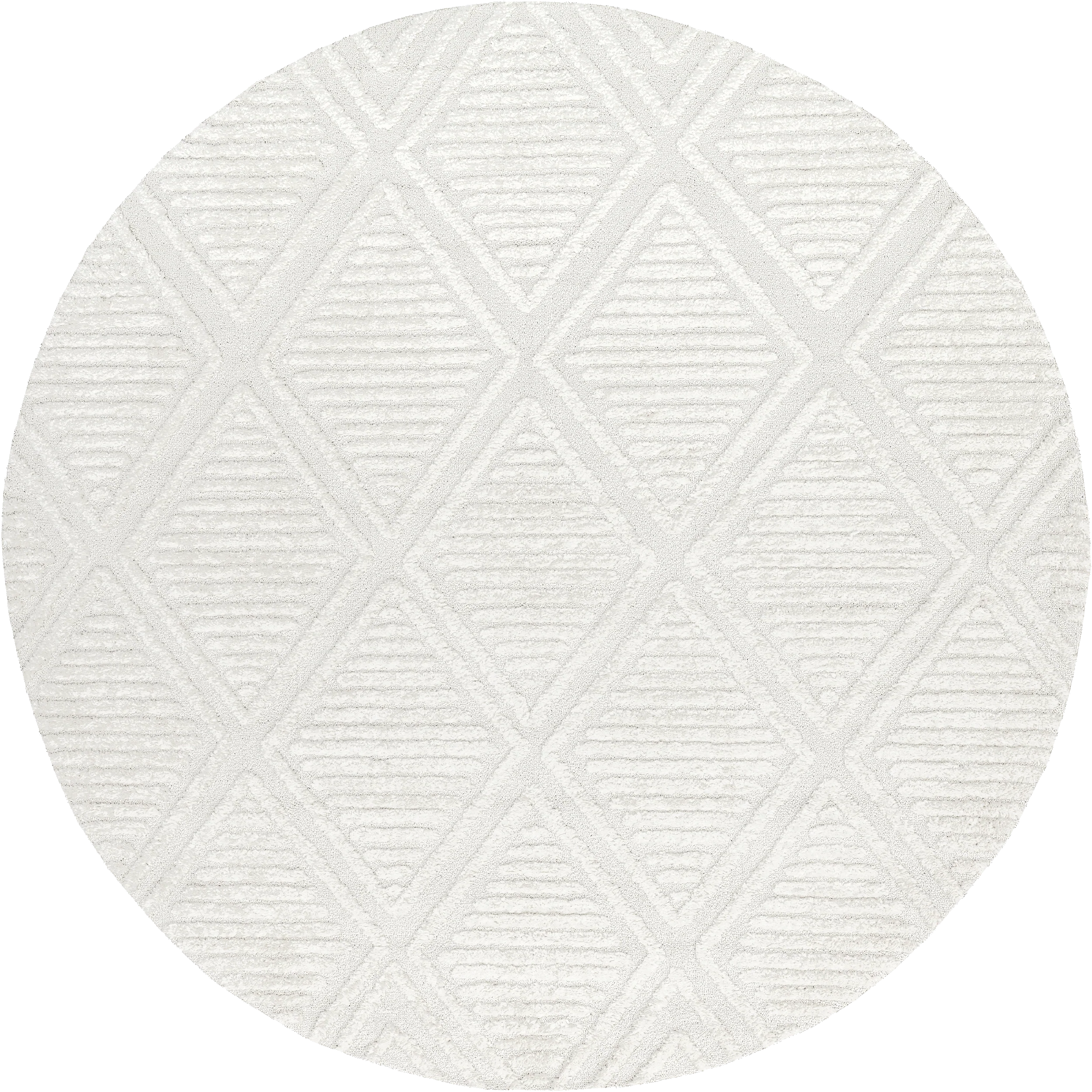 Balboa Textured Tile Rug | Ivory