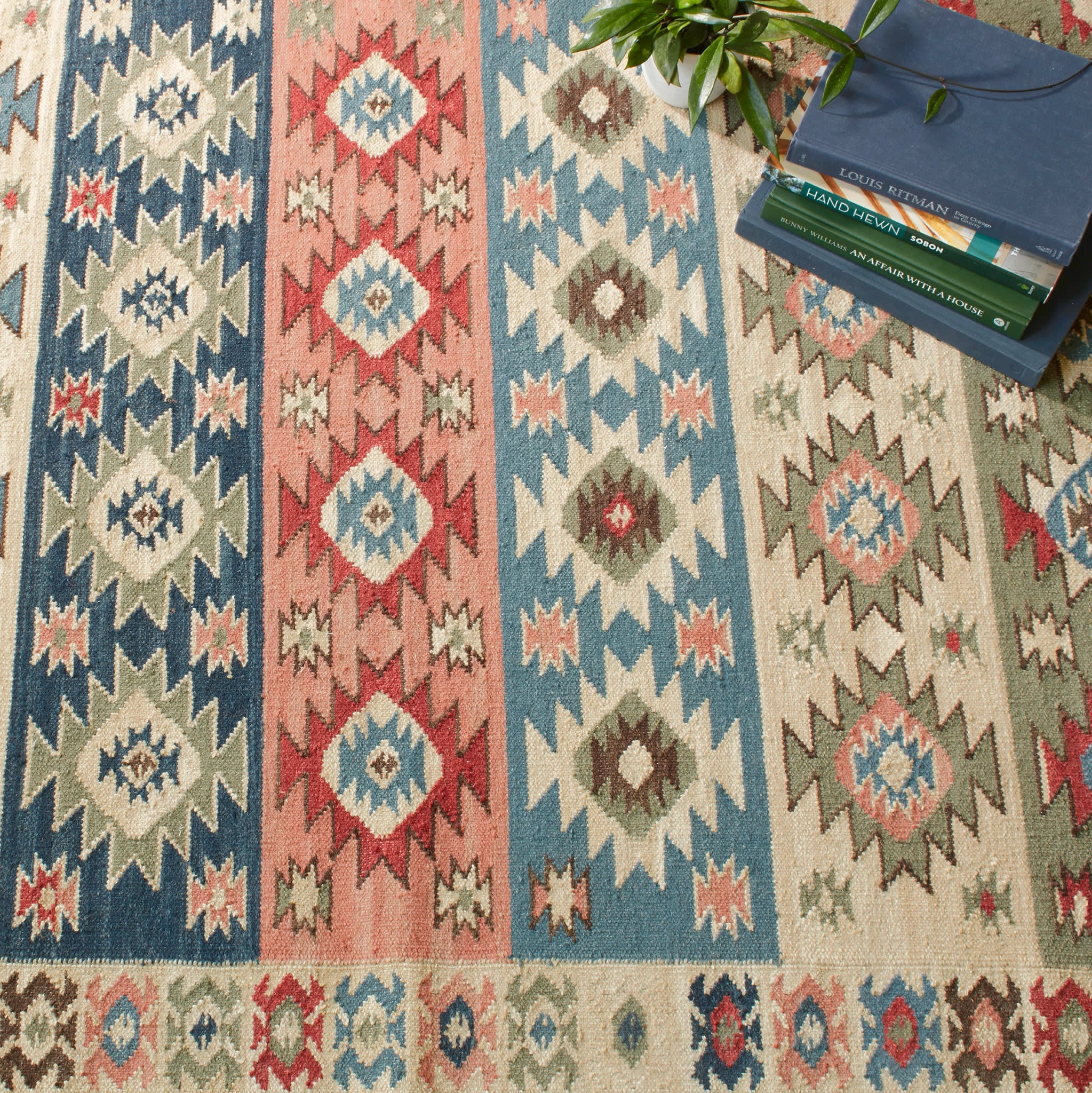 Balsam Kilim Handwoven Wool Rug | Multi - Image 5