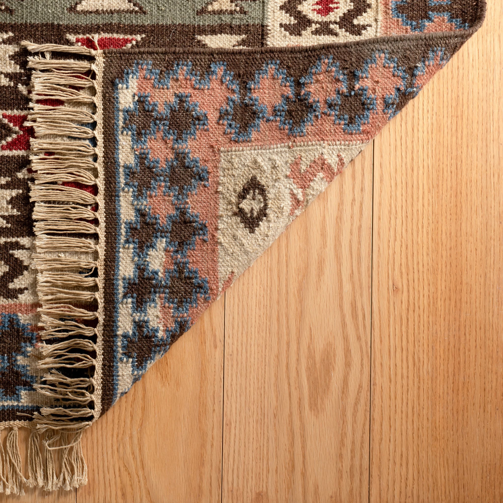 Balsam Kilim Handwoven Wool Rug | Multi - Image 9