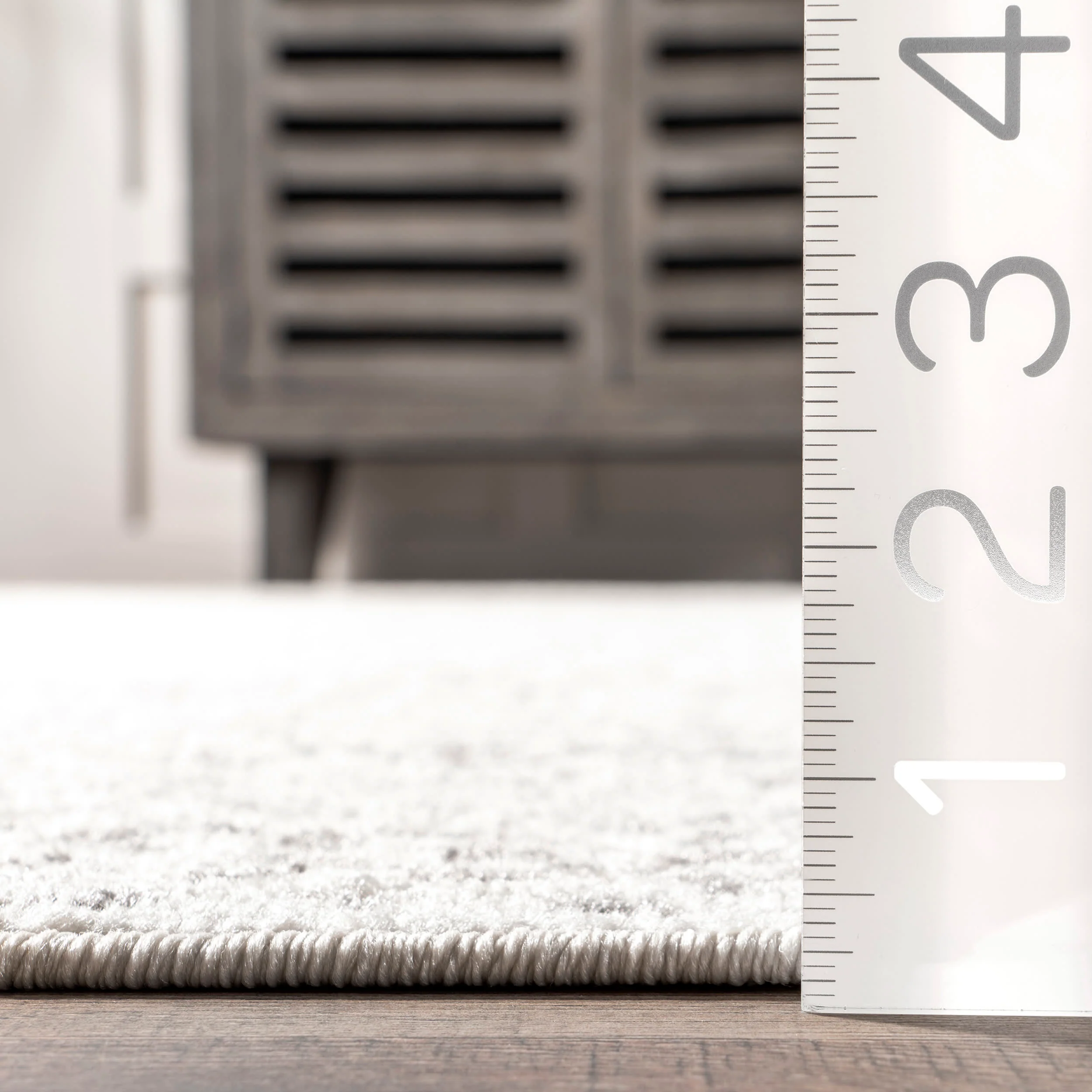 Banded Abacus And Stripes Rug | Grey - Image 5