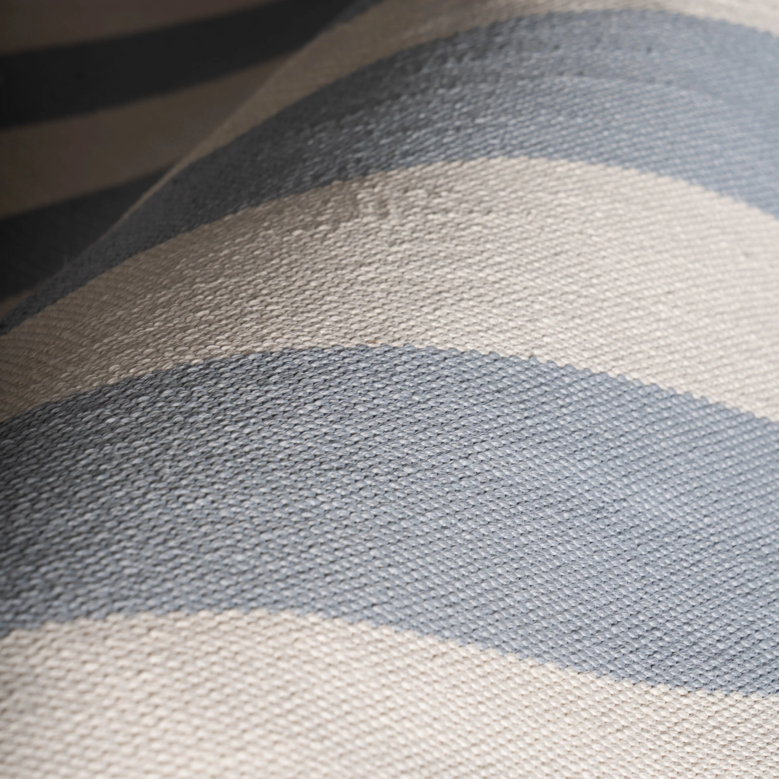 Banks Stripe Handwoven Indoor/Outdoor Rug | Swedish Blue - Image 6