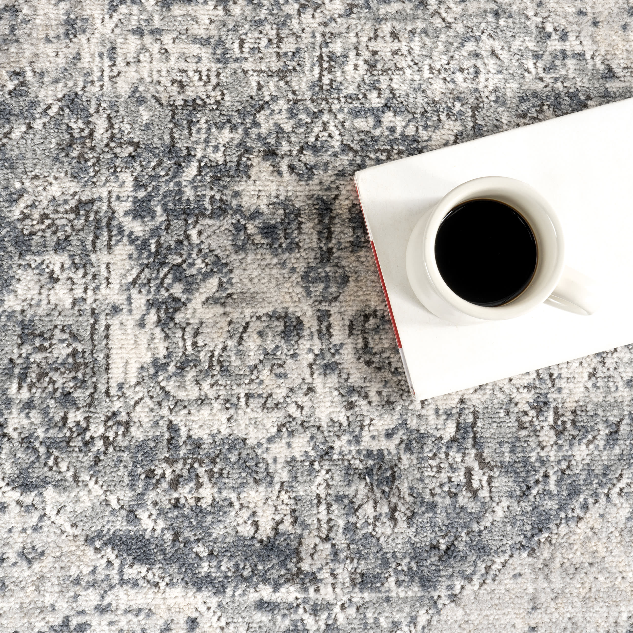 Barbed Iris Medallion Rug | Blue - Image 8