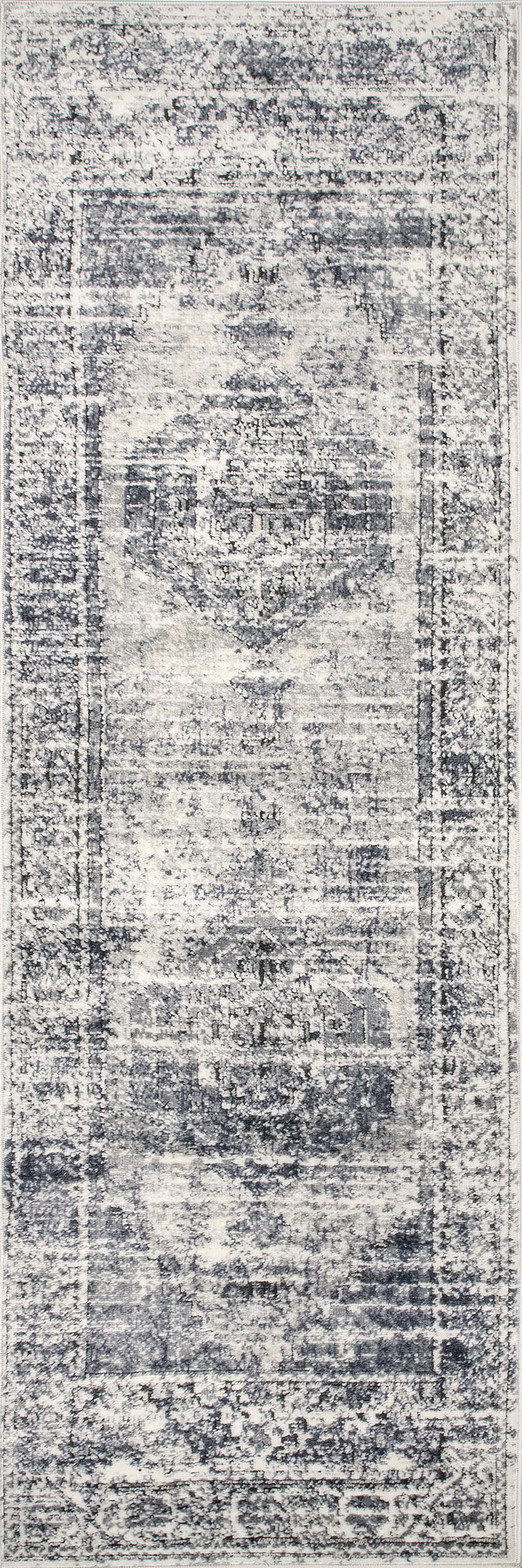 Barbed Iris Medallion Rug | Blue