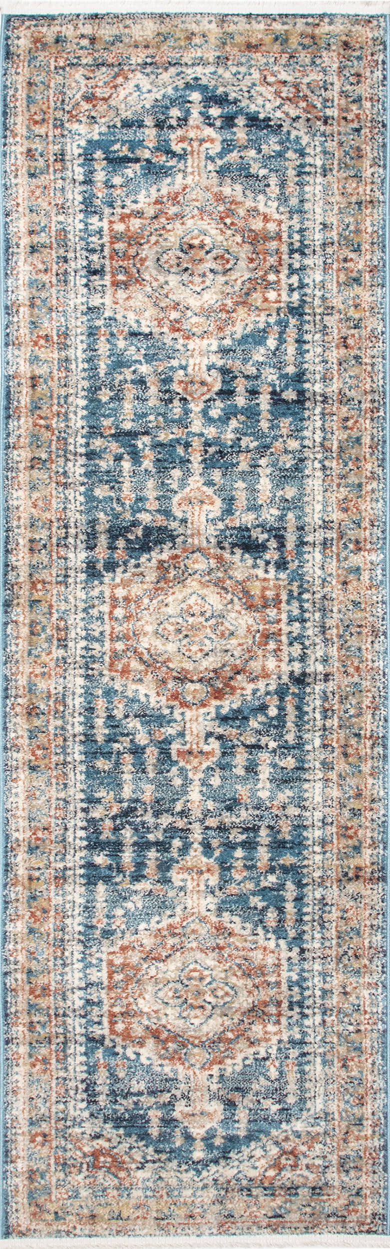 Barbed Mast Medallion Rug | Blue