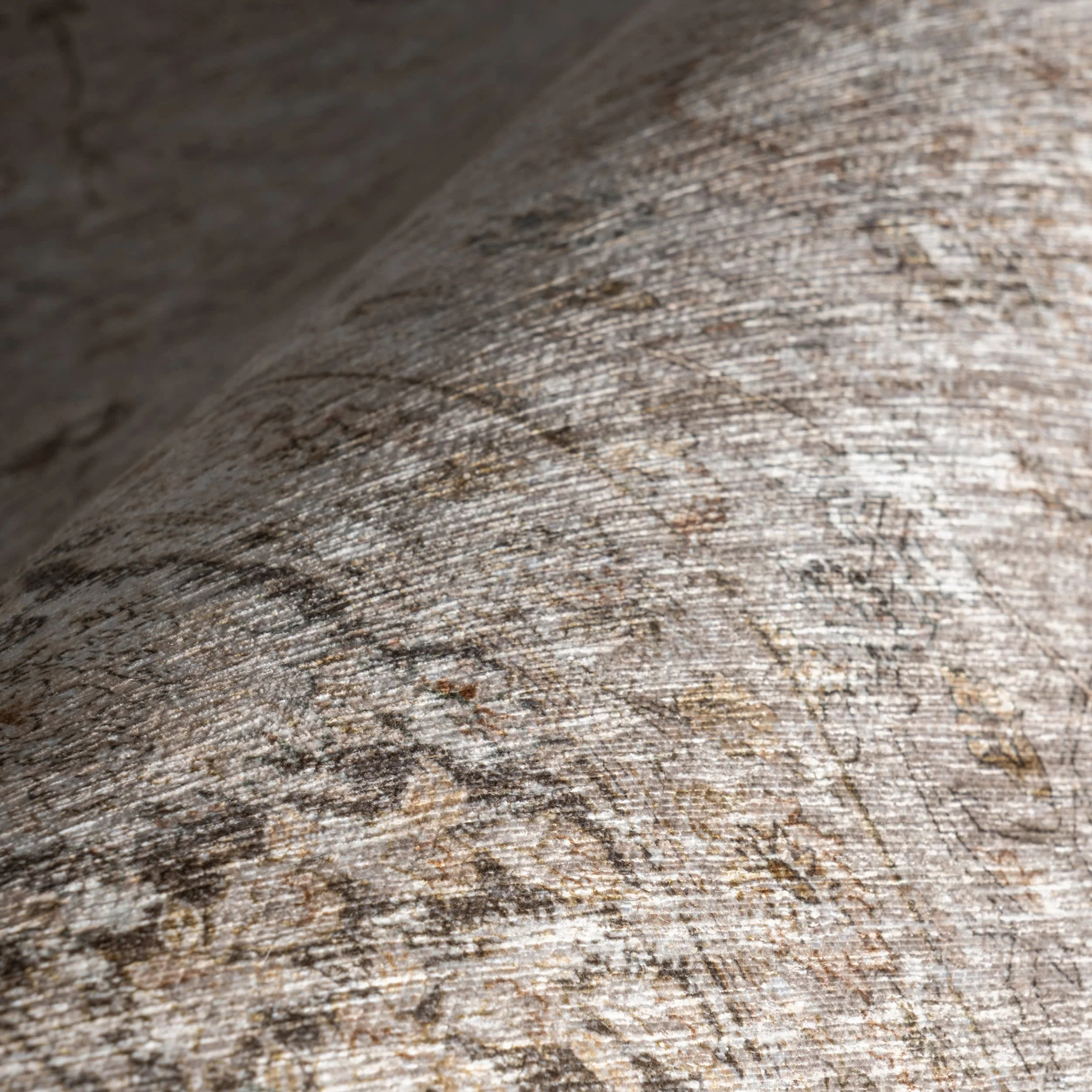 Bayberry Spill Proof Vintage Washable Rug | Sand - Image 3