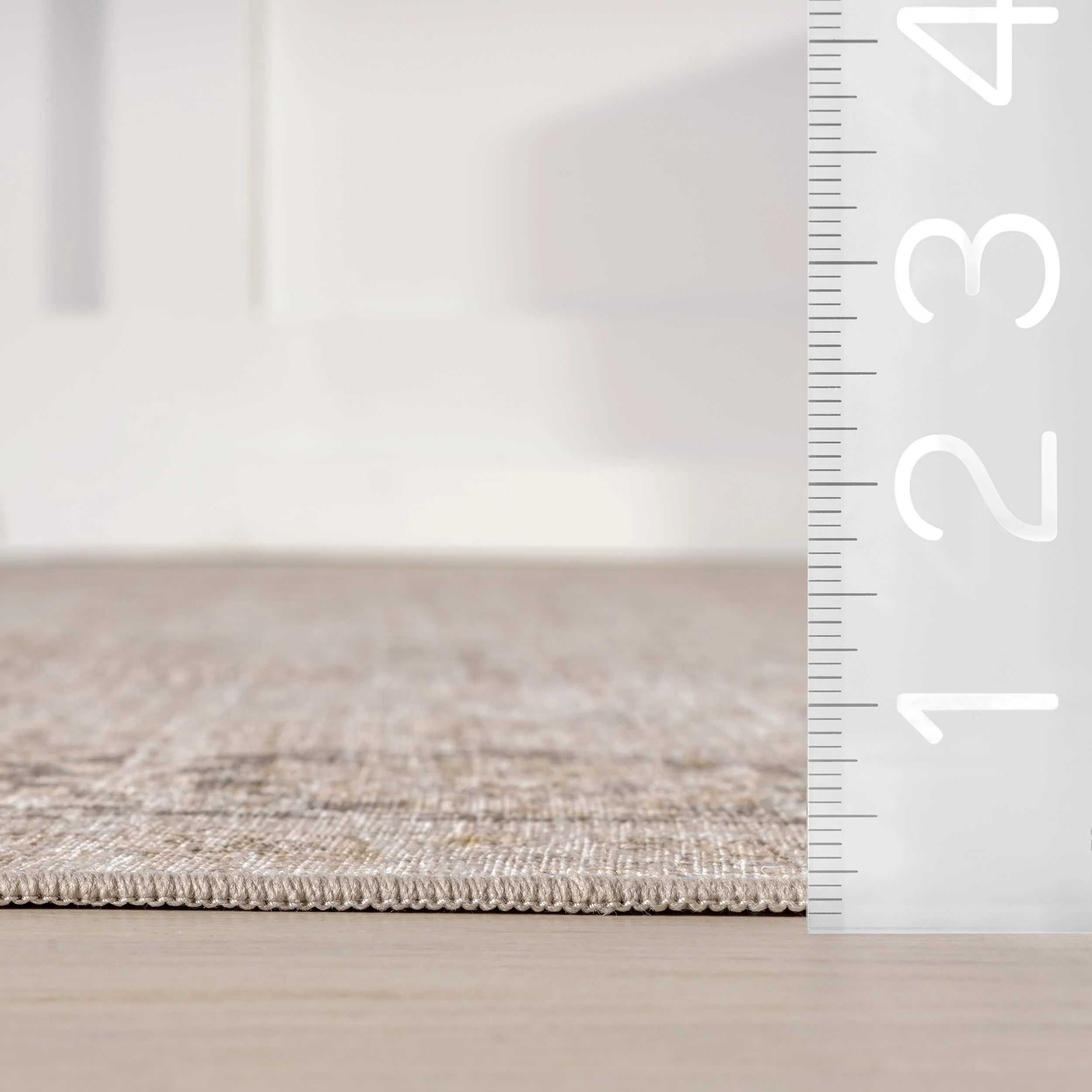 Bayberry Spill Proof Vintage Washable Rug | Sand - Image 5