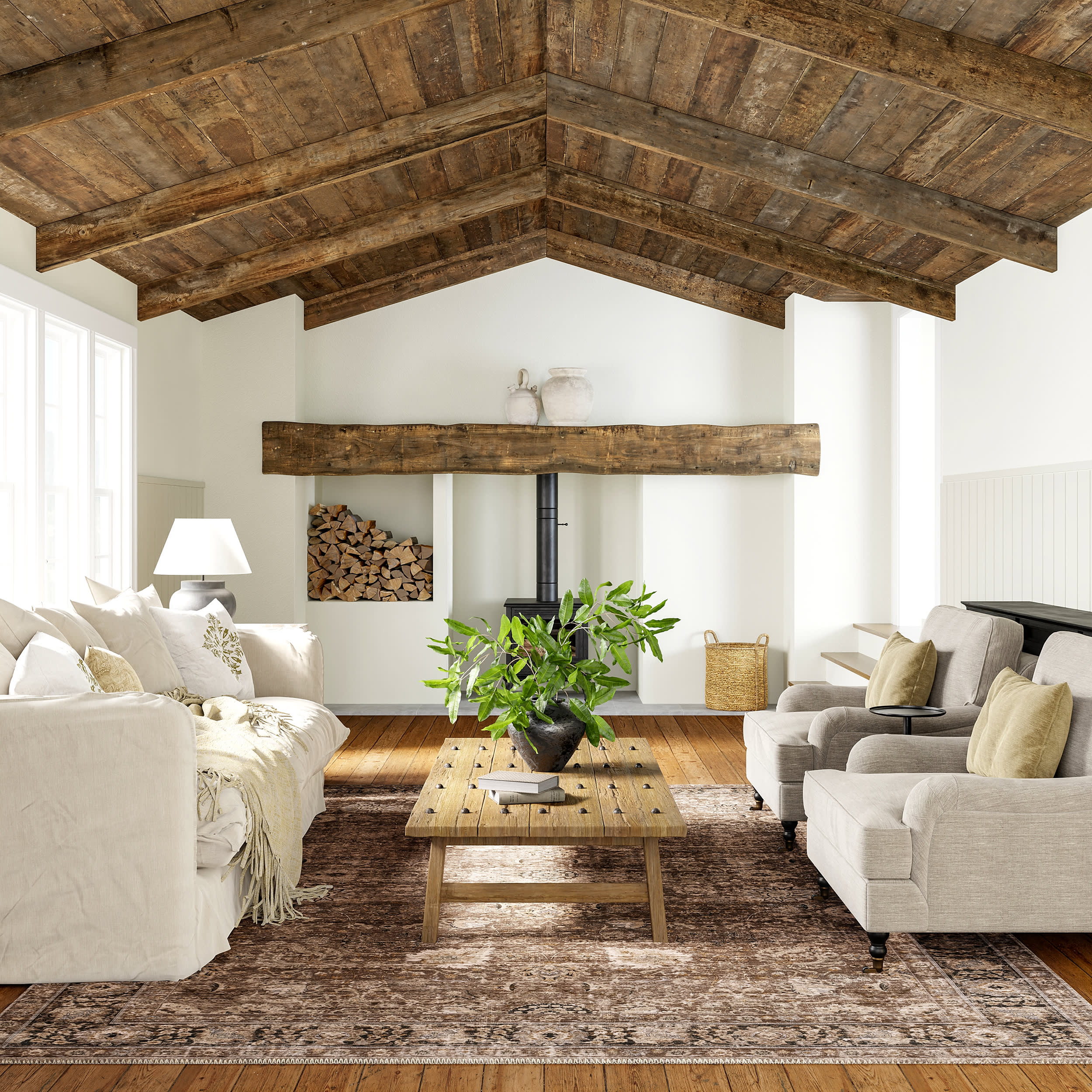 Bayberry Vintage Washable Rug | Brown - Image 2