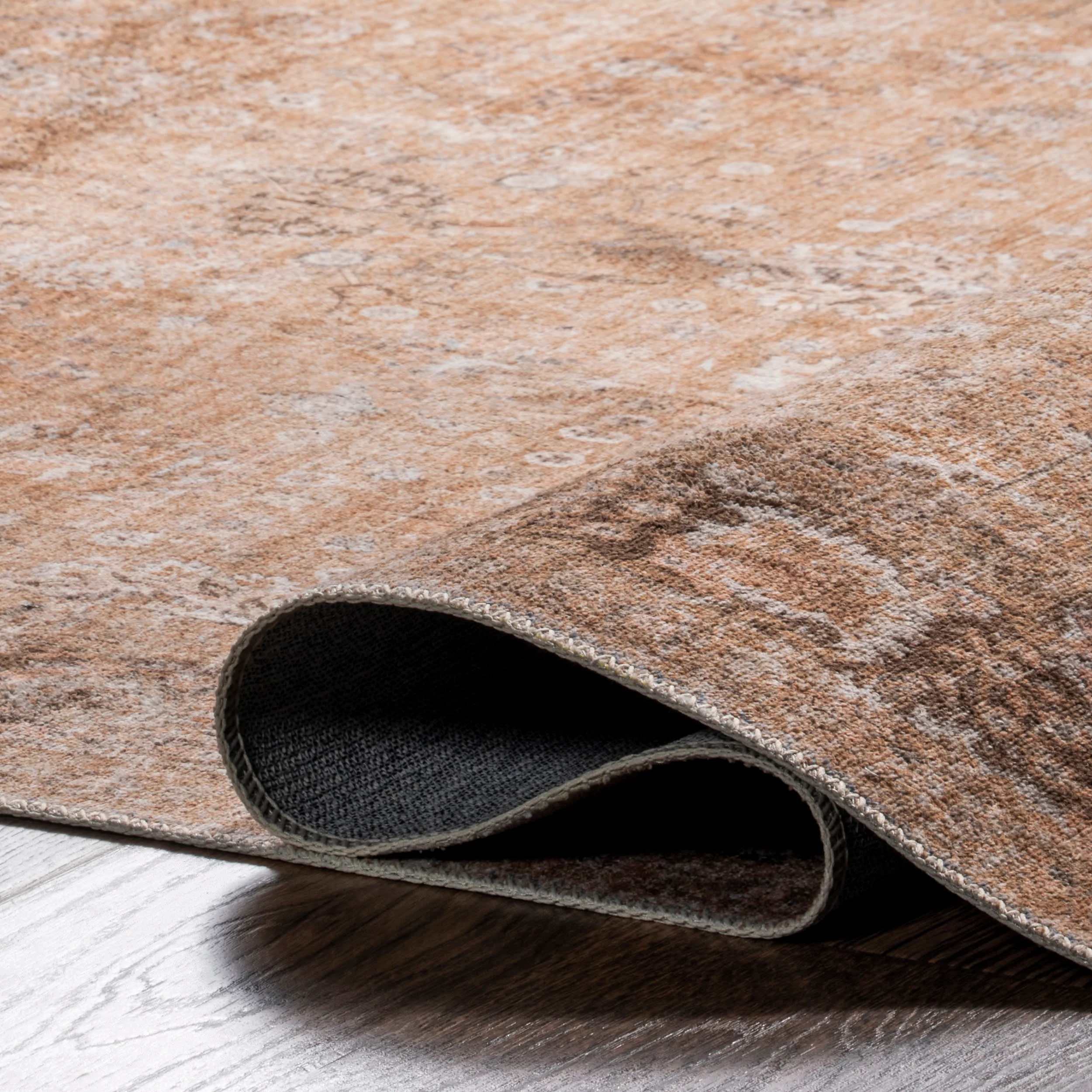 Bayberry Vintage Washable Rug | Light Brown - Image 7