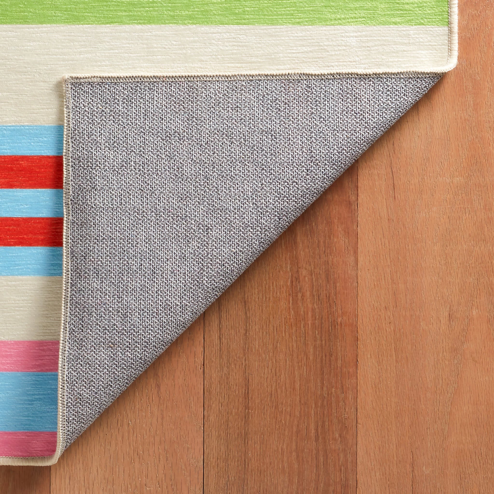 Beach Stripe Machine Washable Rug | Multi - Image 6