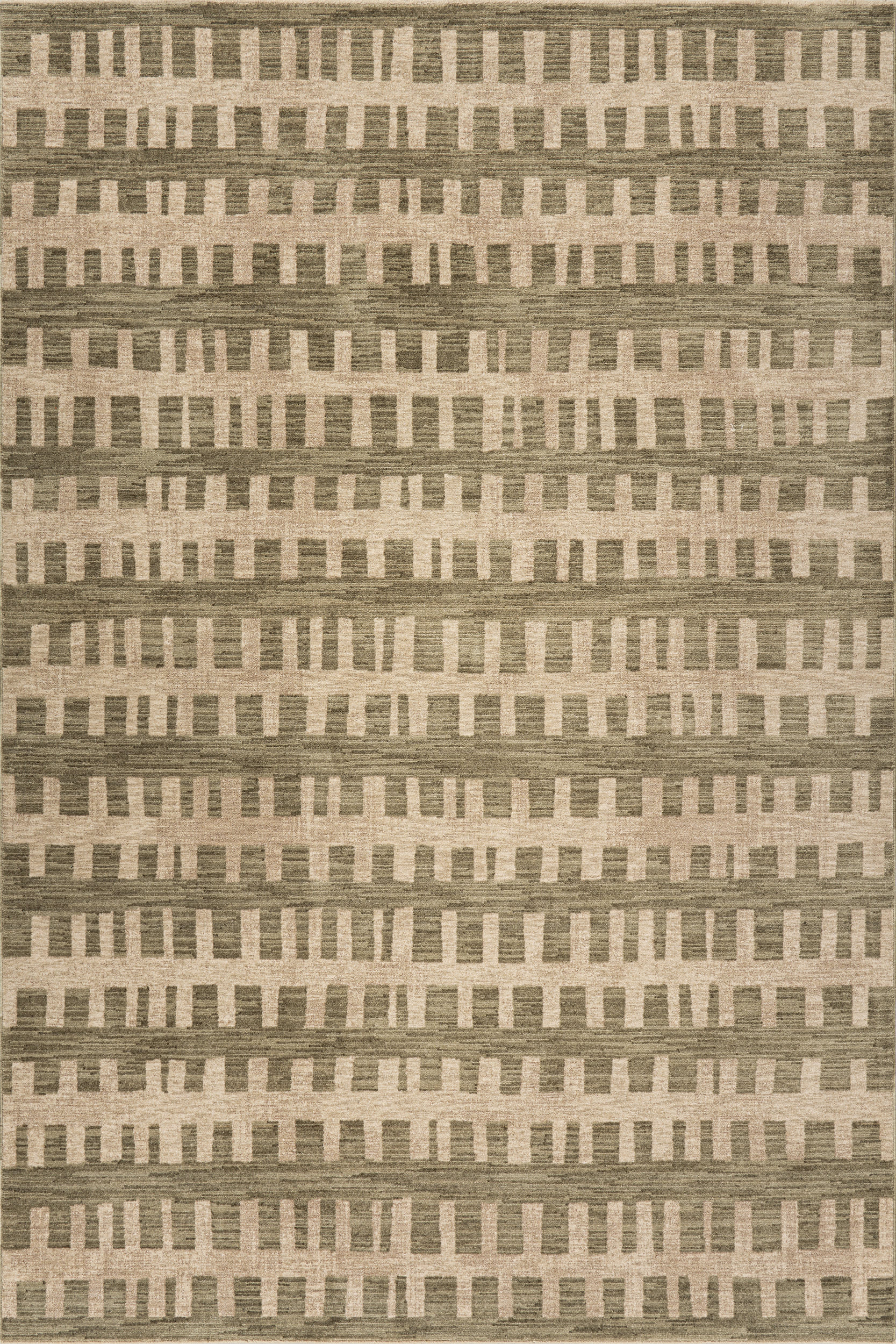 Beamline Bohemian Striped Rug | Green