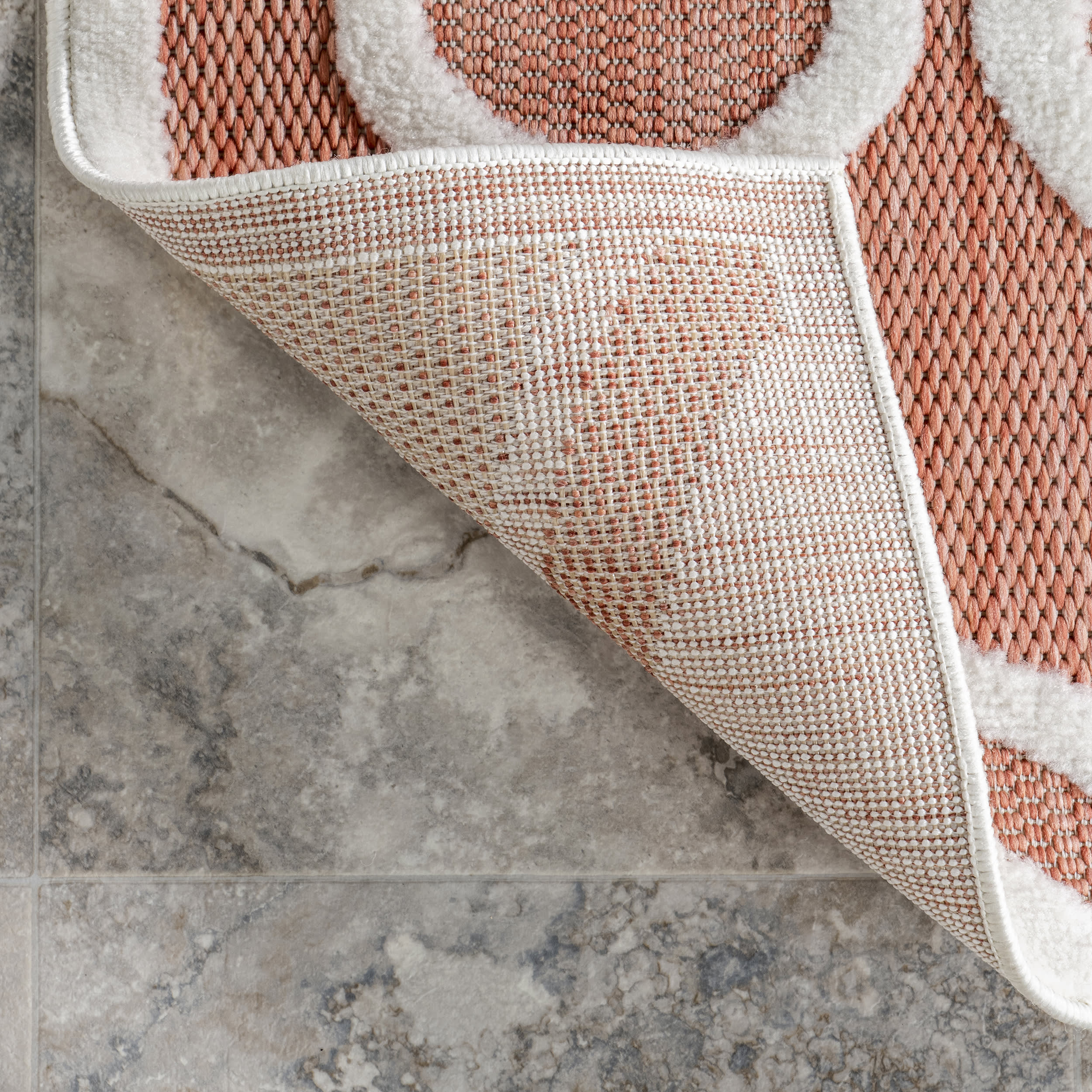 Bernita Geometric Indoor/Outdoor Rug | Brick - Image 6