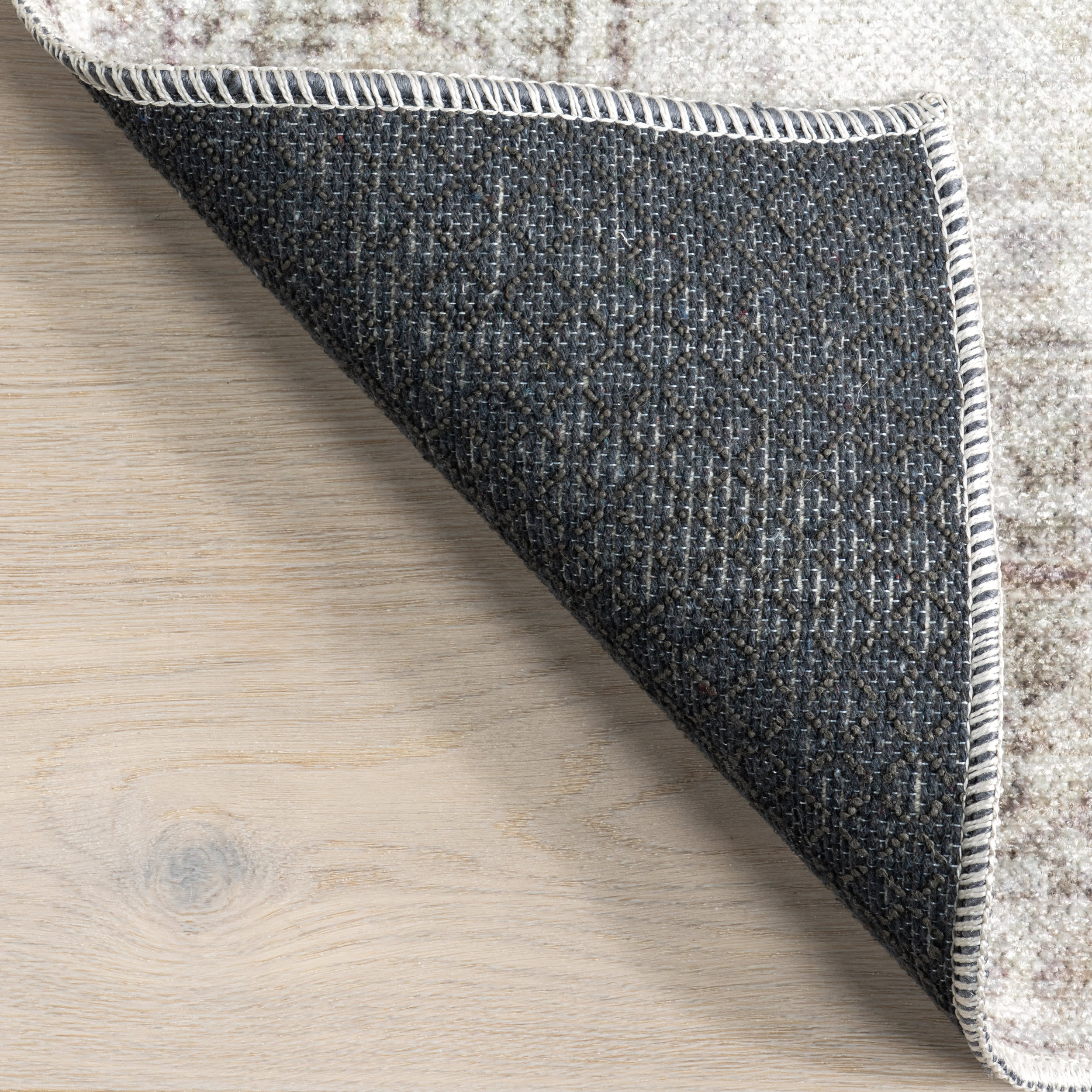 Bethany Medallion Washable Rug | Beige - Image 6
