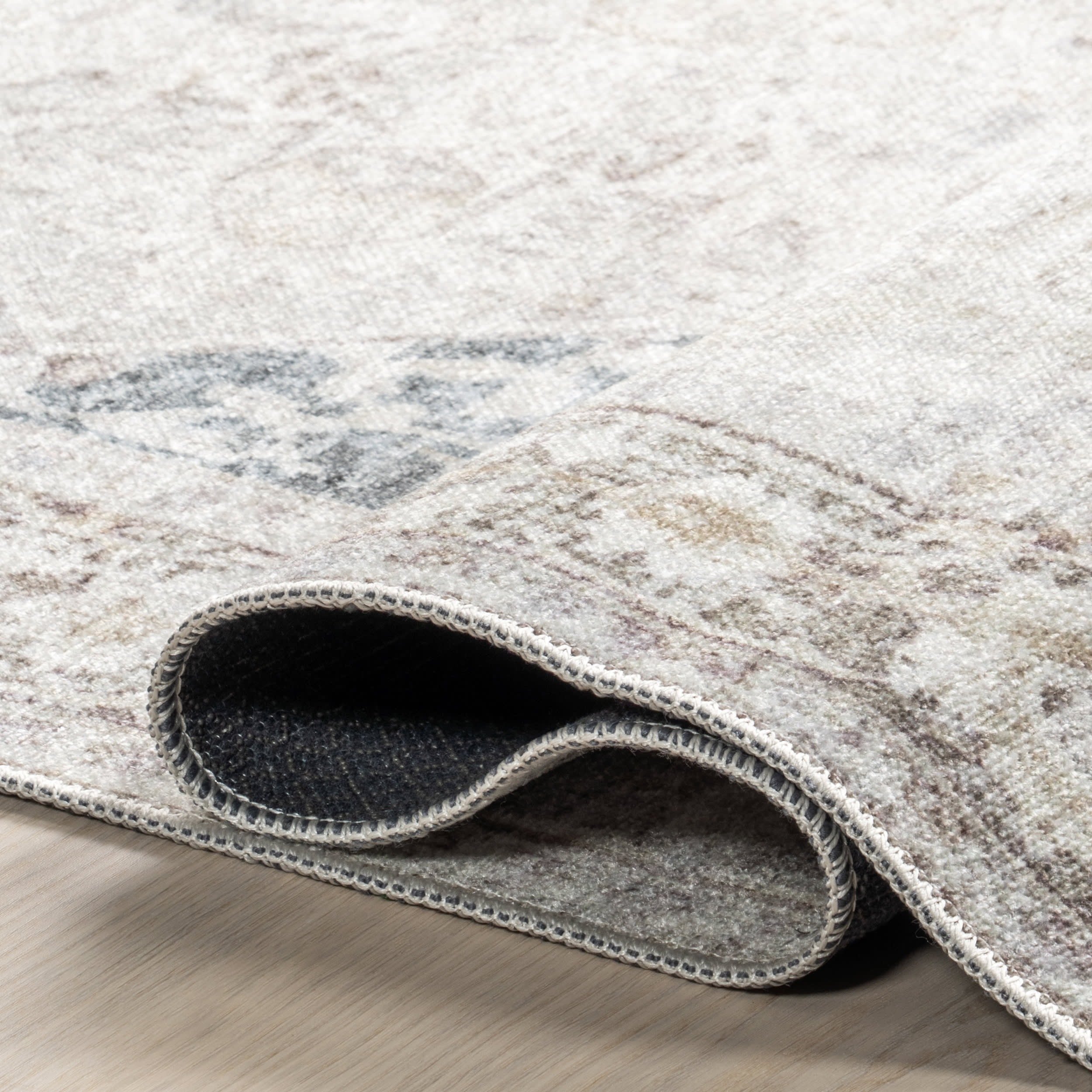 Bethany Medallion Washable Rug | Beige - Image 8
