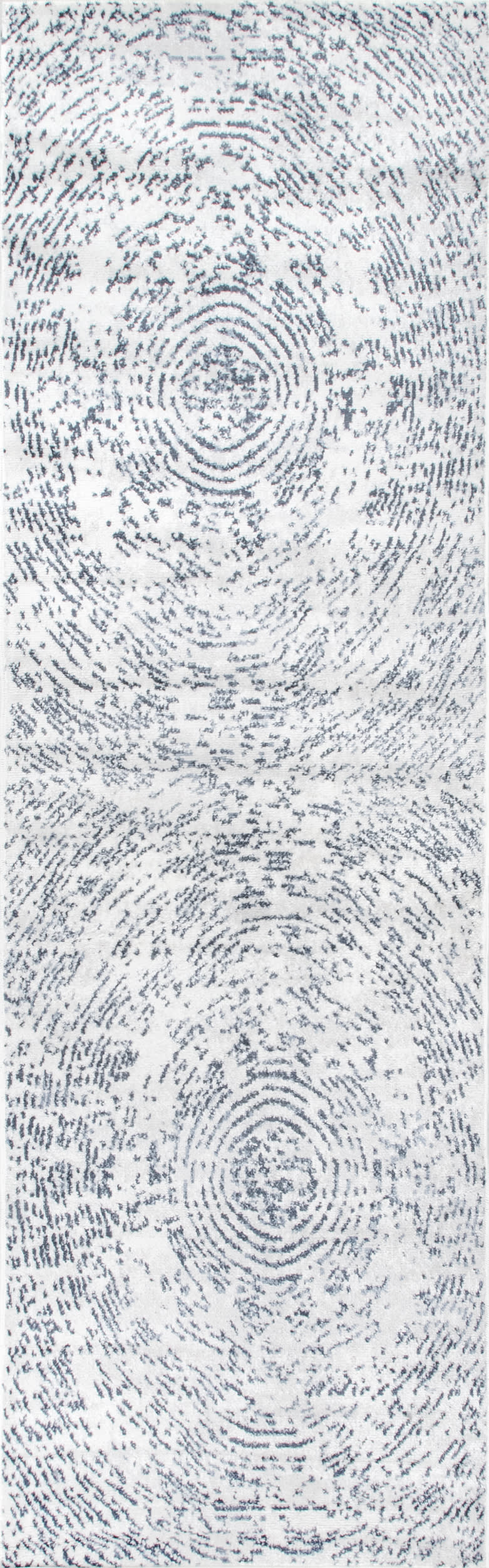 Bianca Abstract Rings Rug | Blue