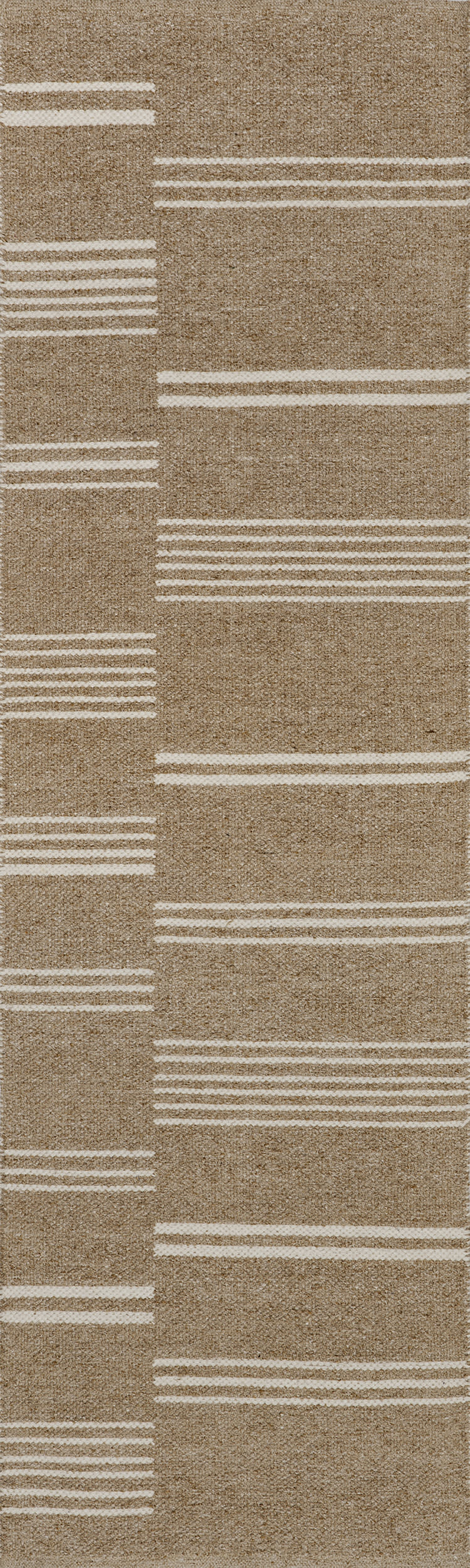 Birchwood Reversible Striped Wool Rug | Sand
