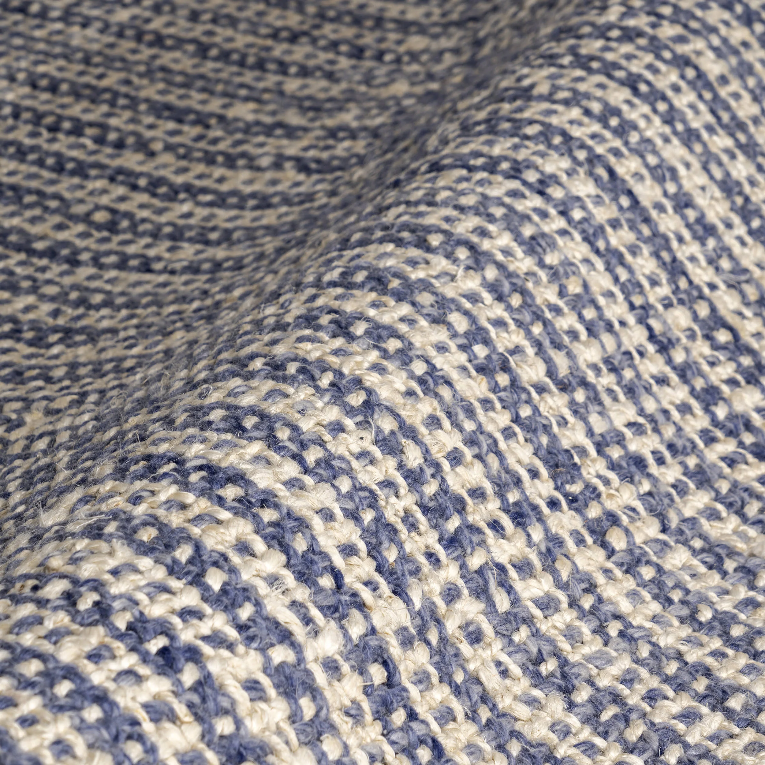 Birdie Rustic Braided Tassel Rug | Light Blue - Image 3