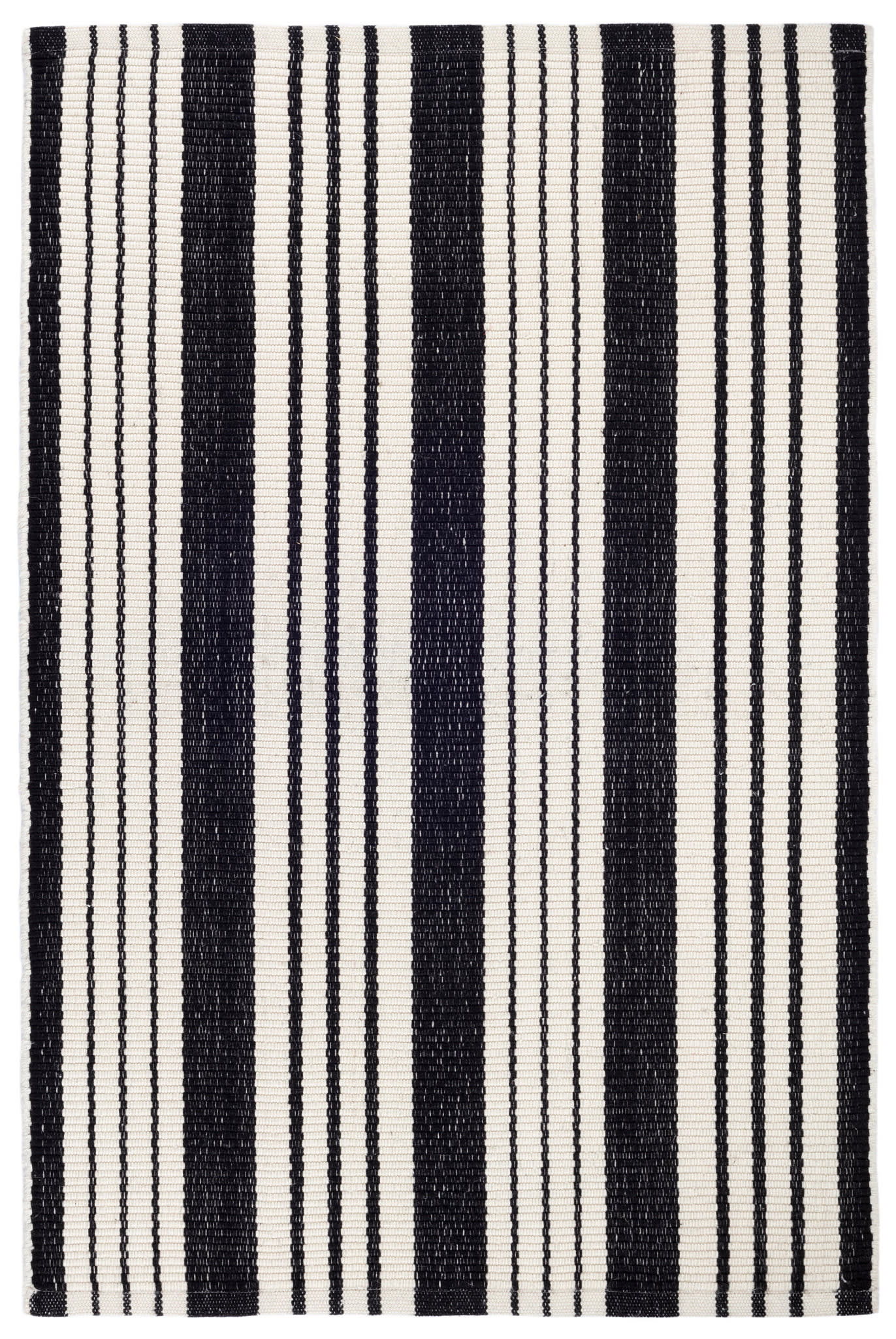 Birmingham Handwoven Cotton Rug | Black