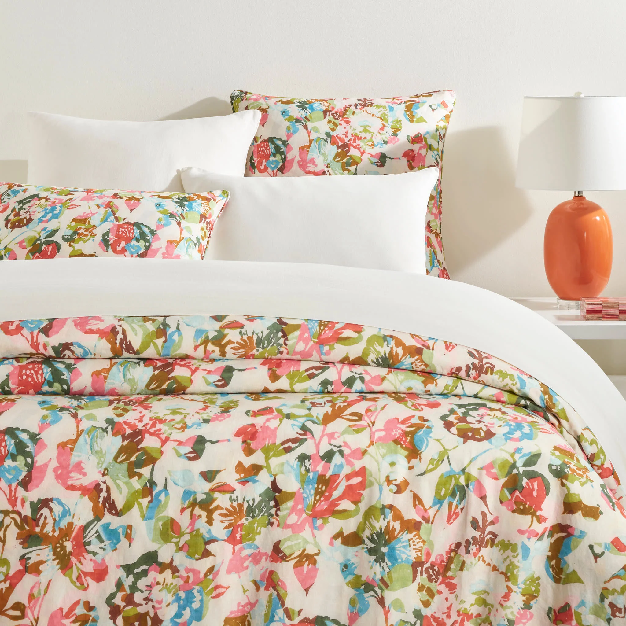 Bloom Linen Duvet Cover | Multi