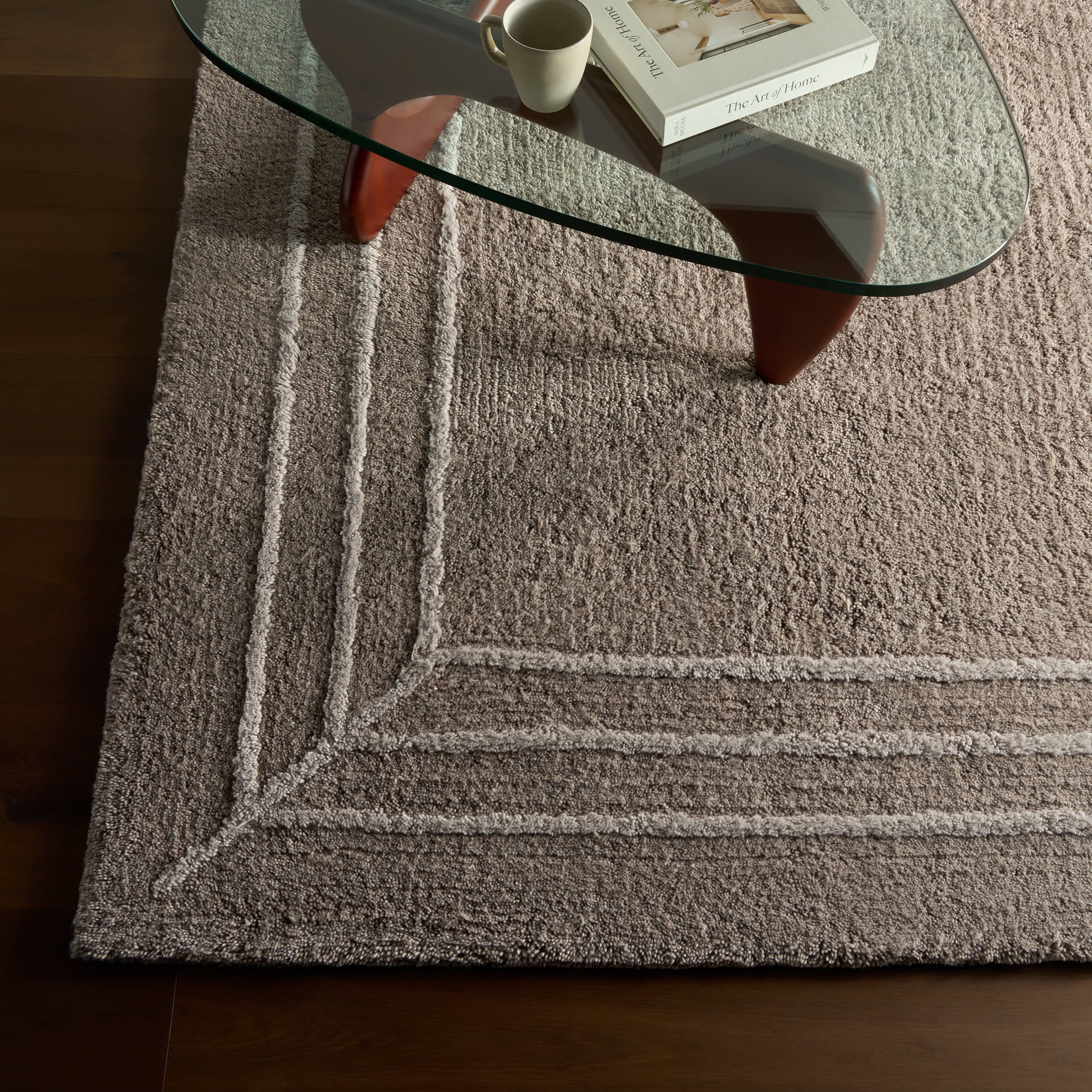 Bloomira Bordered Rug | Grey - Image 6