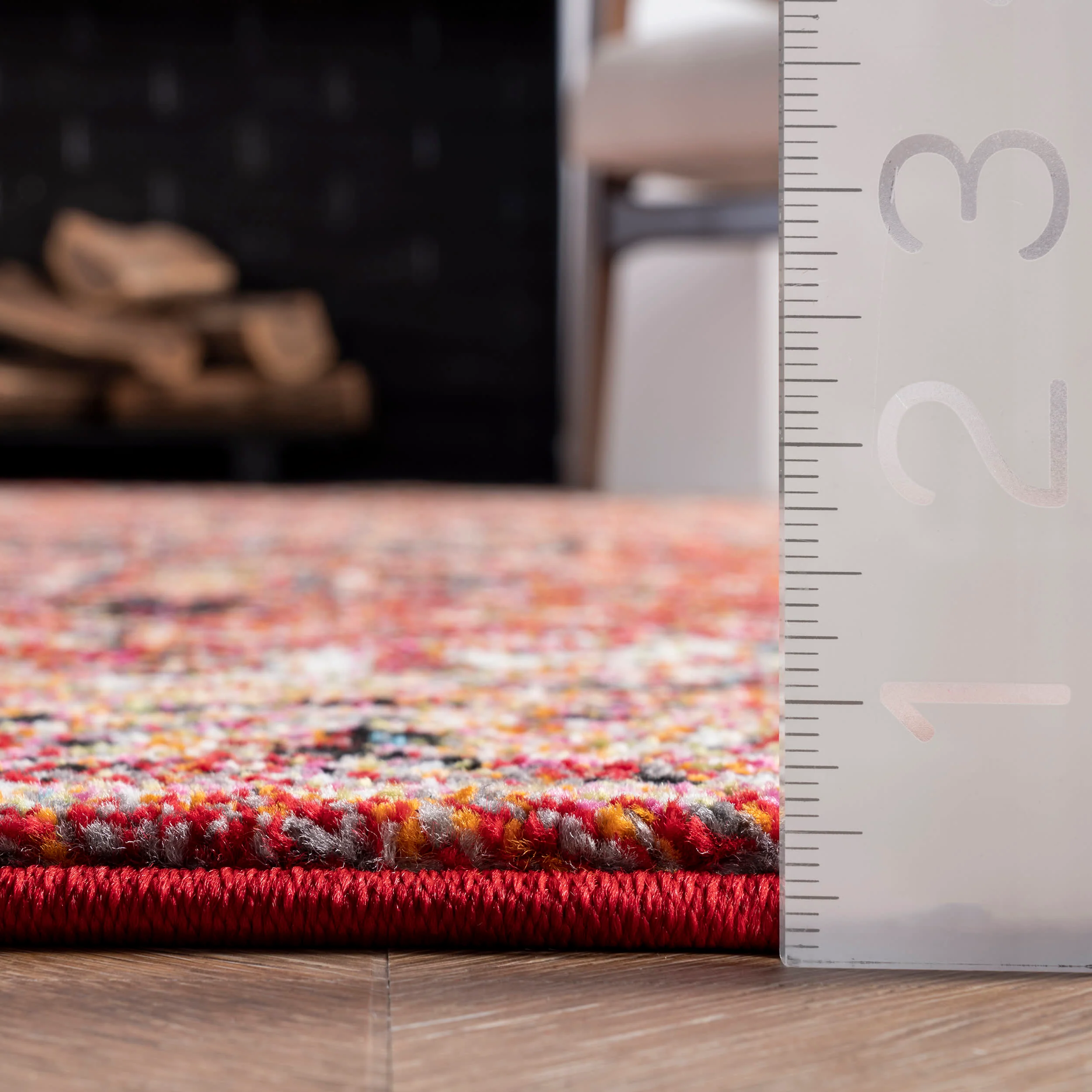 Blossom Emblem Indoor/Outdoor Rug | Dark Orange - Image 5