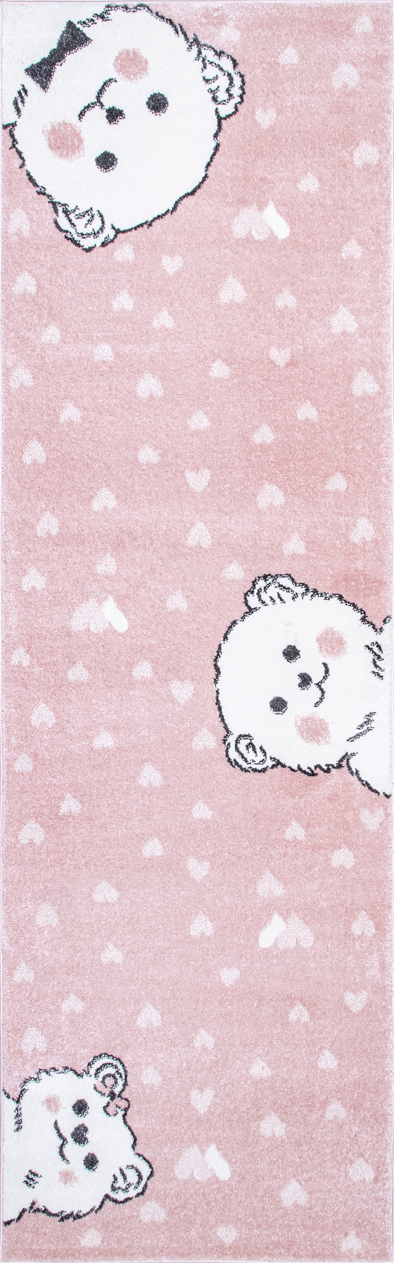 Blushing Bears Nursery Rug | Pink