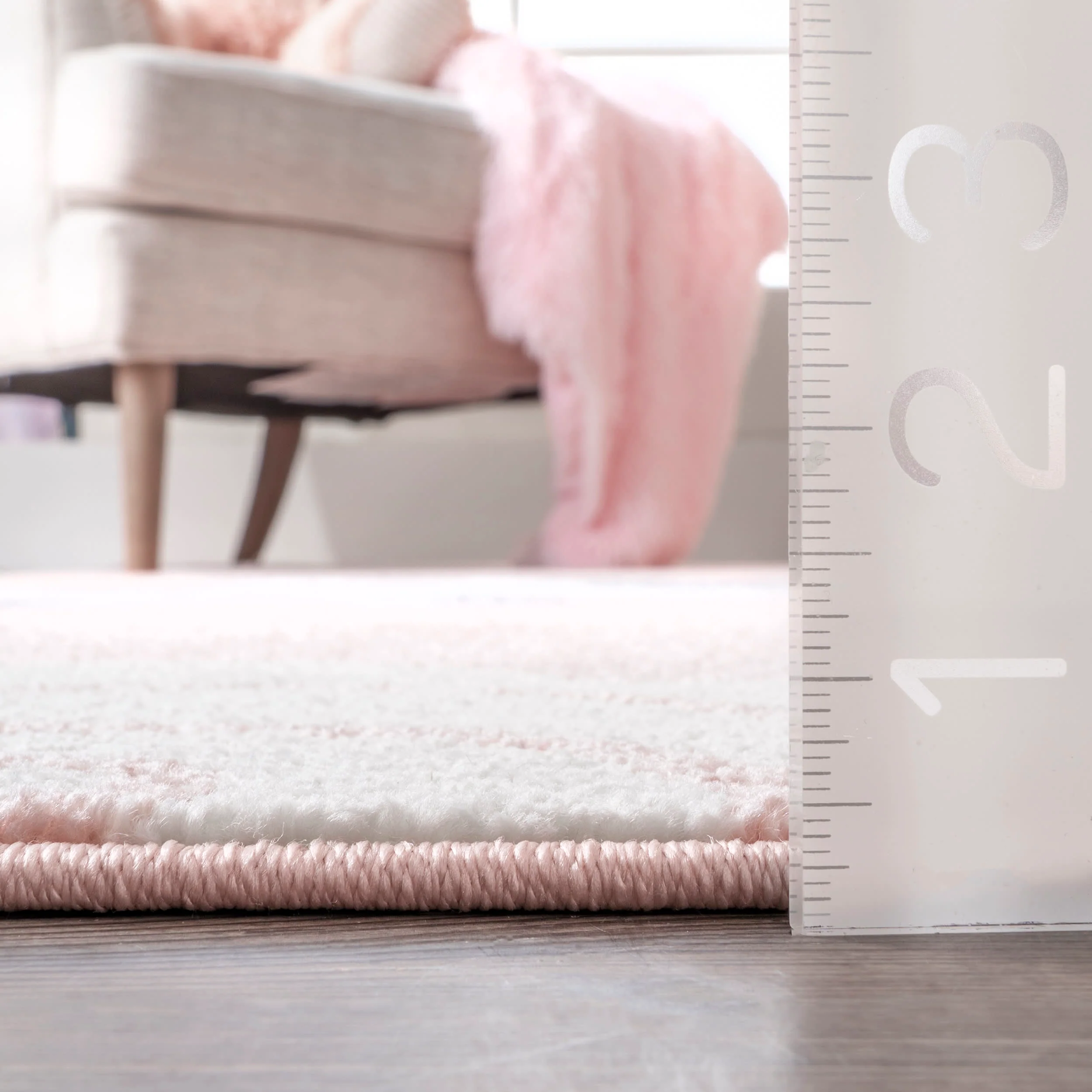 Blushing Bears Nursery Rug | Pink - Image 5
