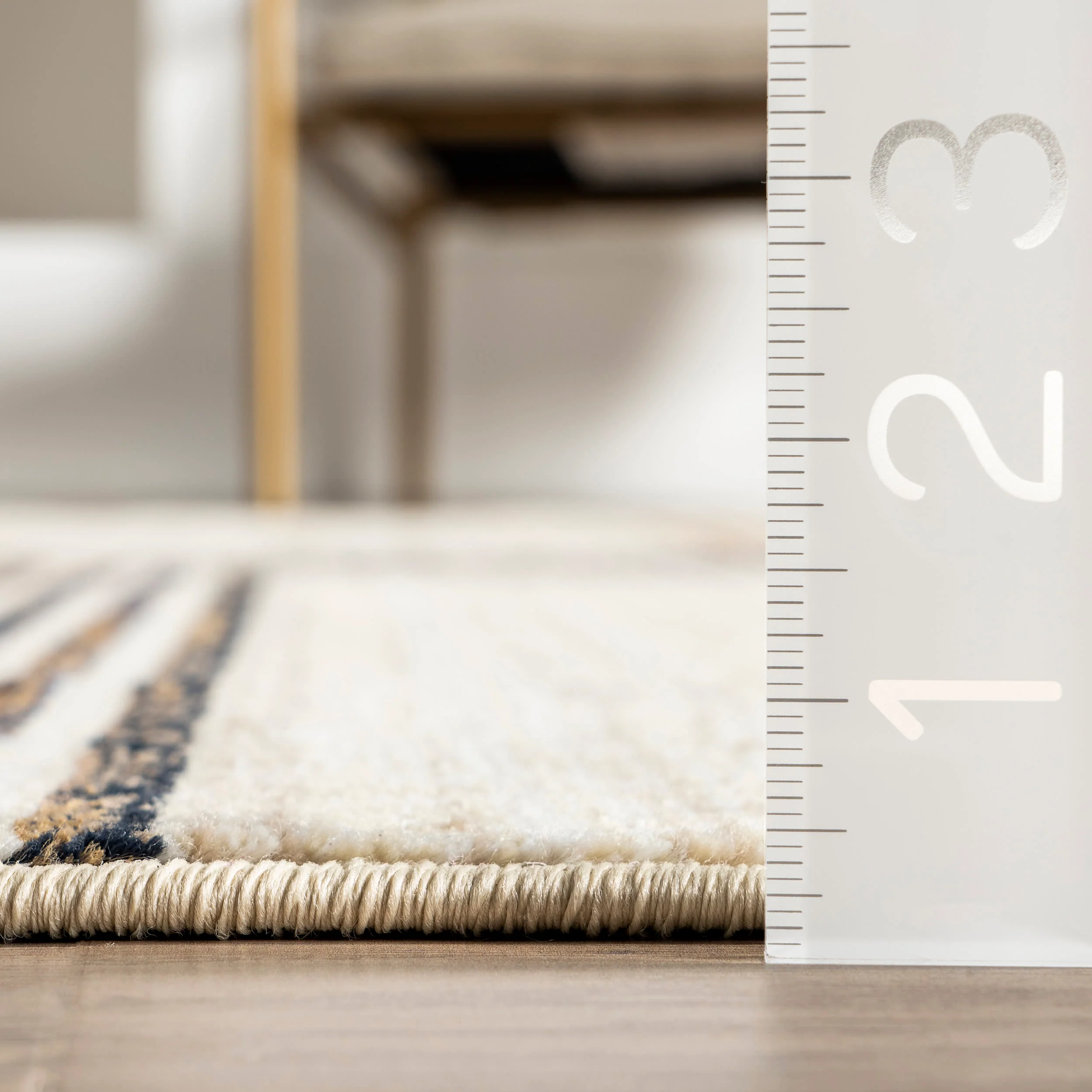 Bonita Modern Stripes Rug | Beige - Image 5