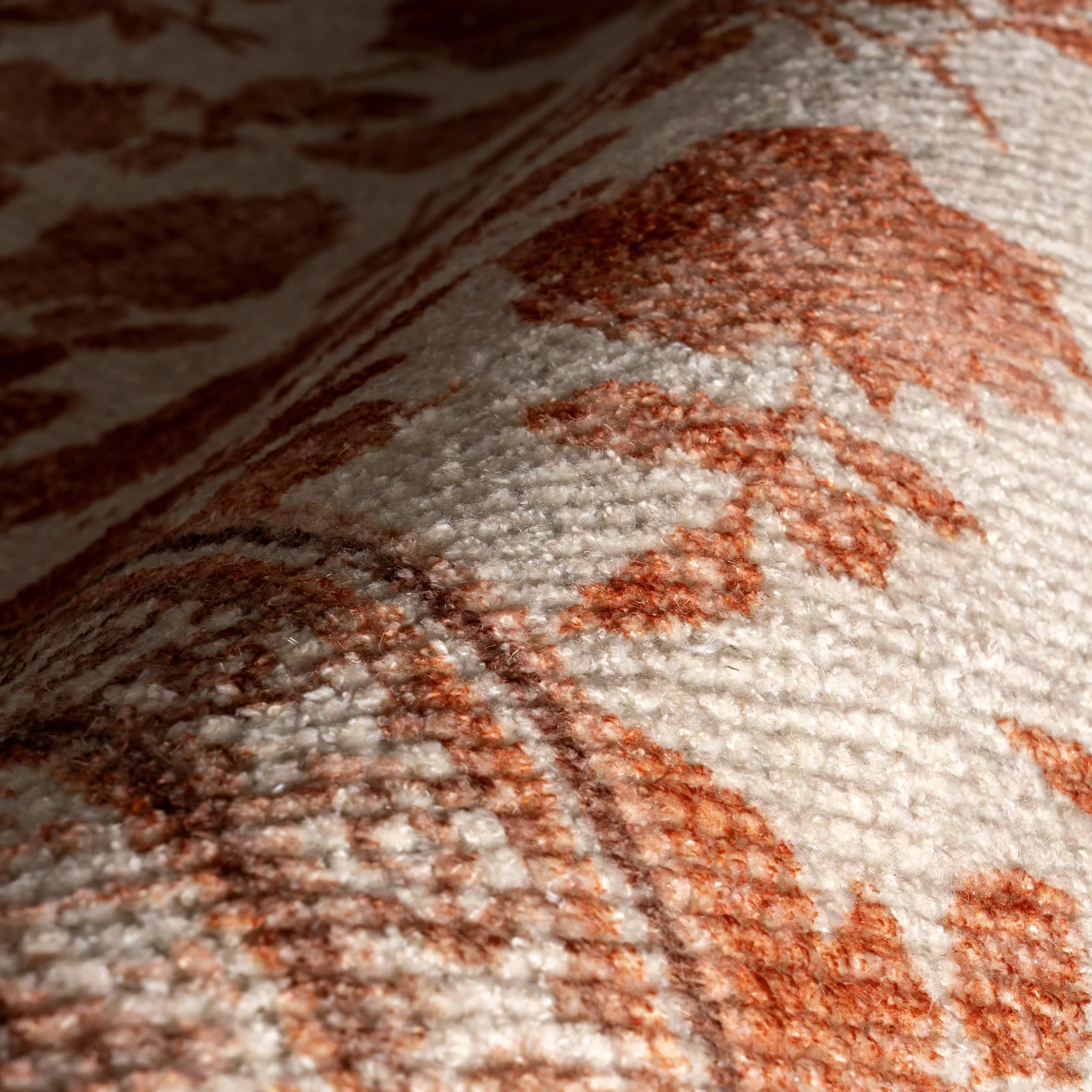 Botanica Hand Tufted Botanical Wool-Blend Rug | Orange - Image 3