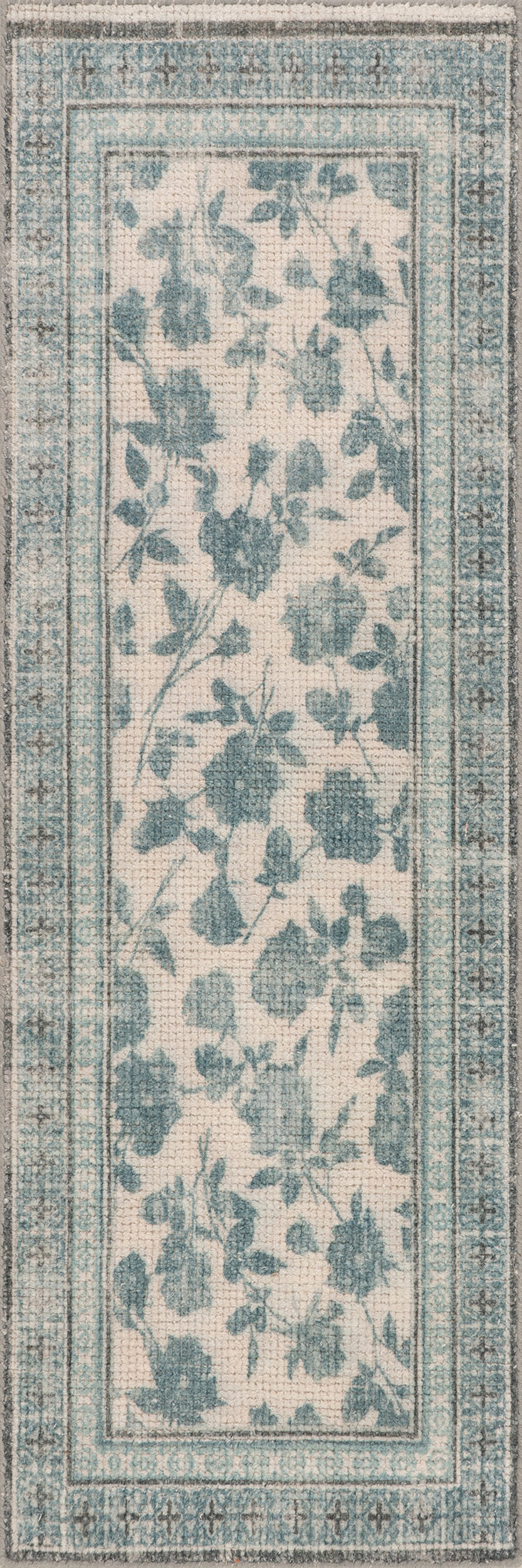 Botanica Hand Tufted Botanical Wool-Blend Rug | Teal