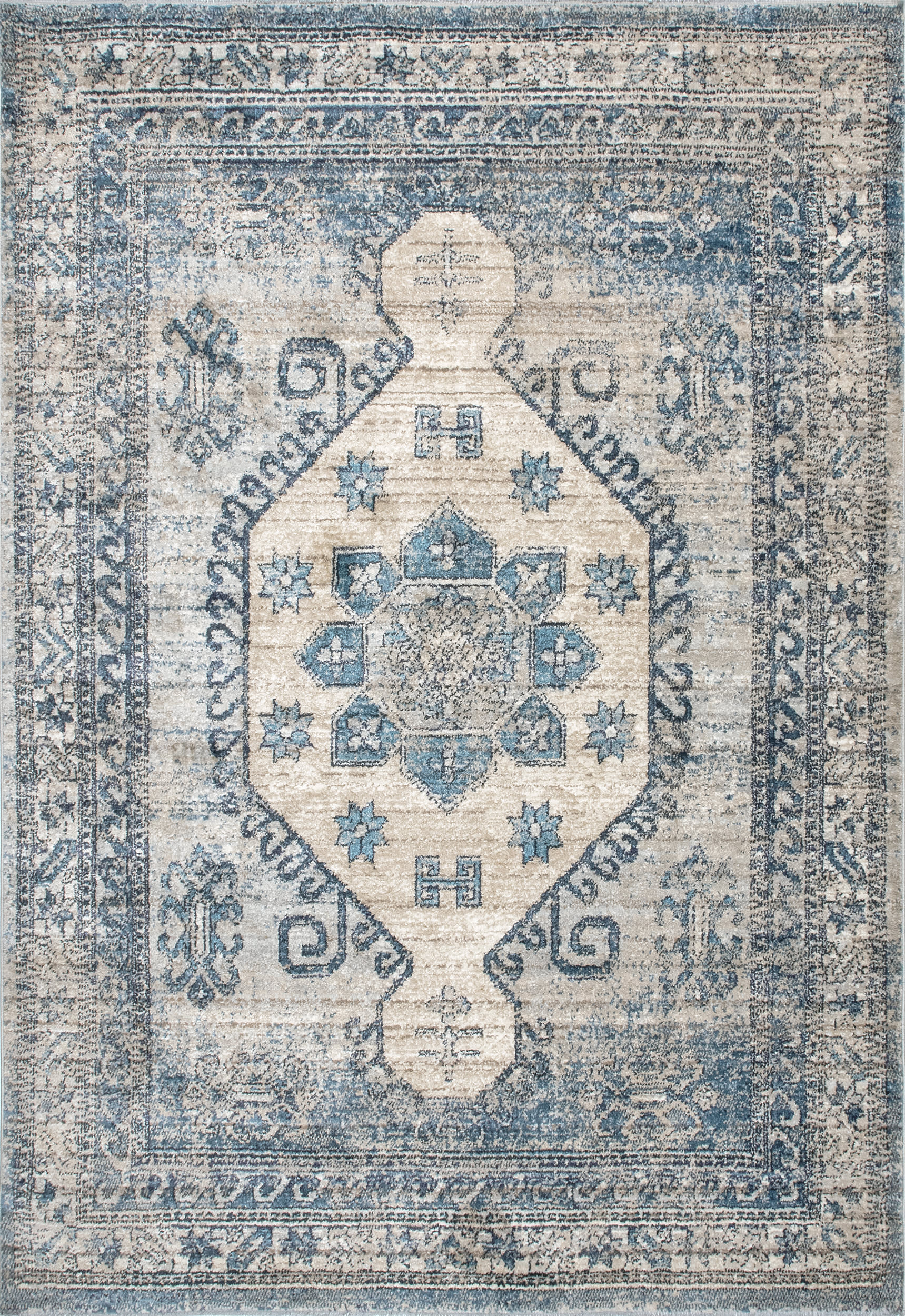 Bounded Blossom Rug | Blue