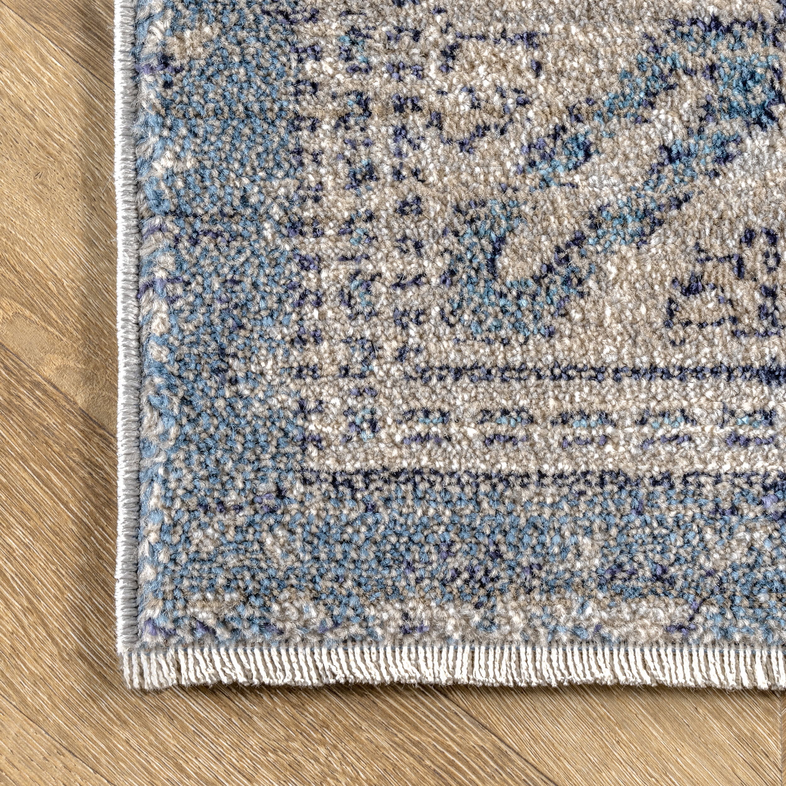 Bounded Blossom Rug | Blue - Image 3