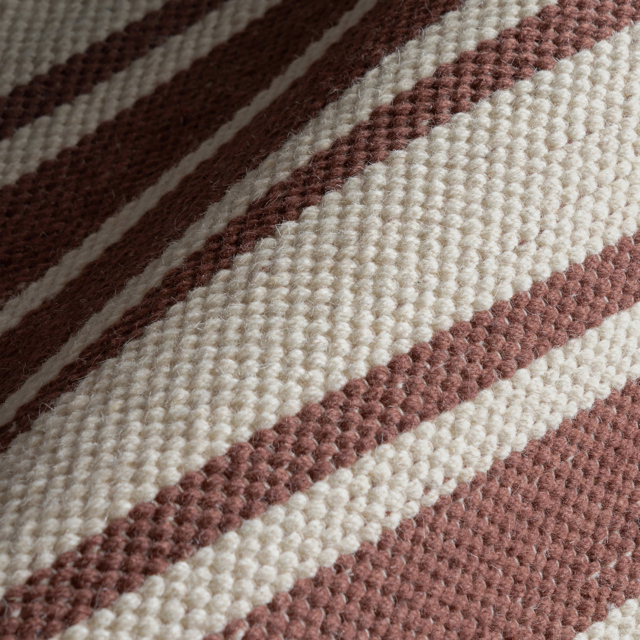 Bowery Striped Wool Rug | Brick - Image 3