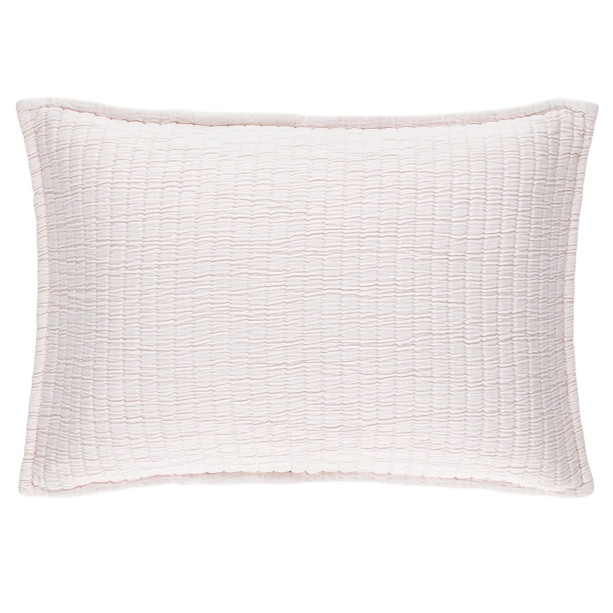 Boyfriend Matelasse Sham | Slipper Pink - Image 3